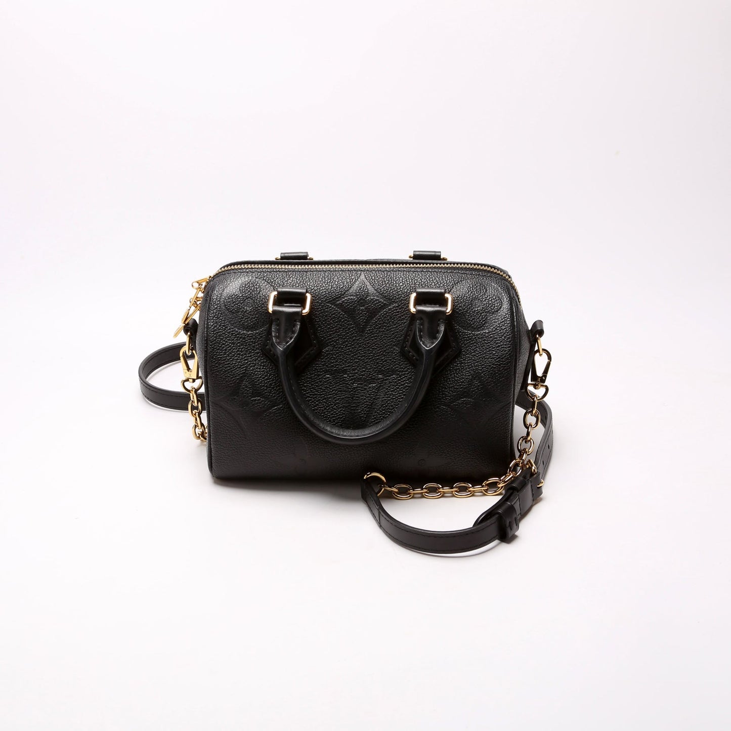 Louis Vuitton Speedy 20 Bandouliere Empreinte NM Black