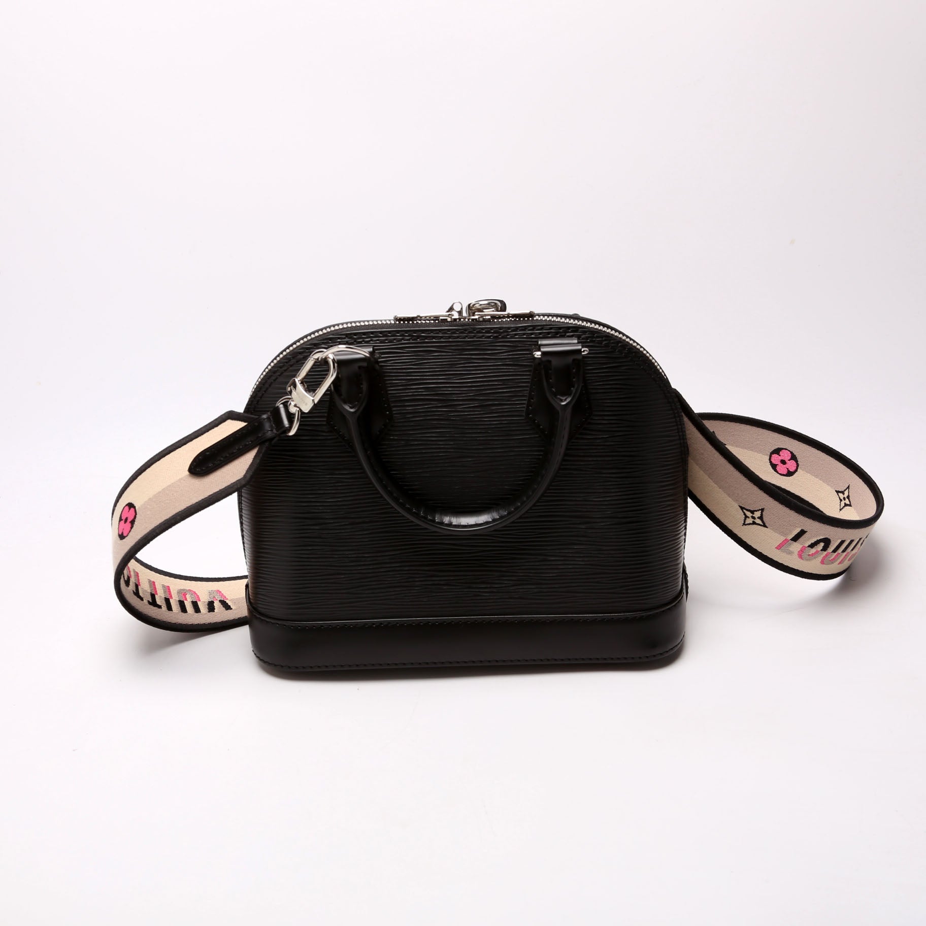 Louis Vuitton Alma BB Epi With Strap Black