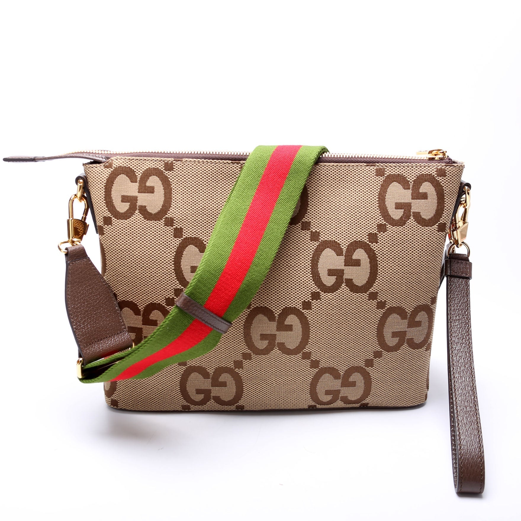 Gucci 699130 Jumbo GG Messenger Brown Bag