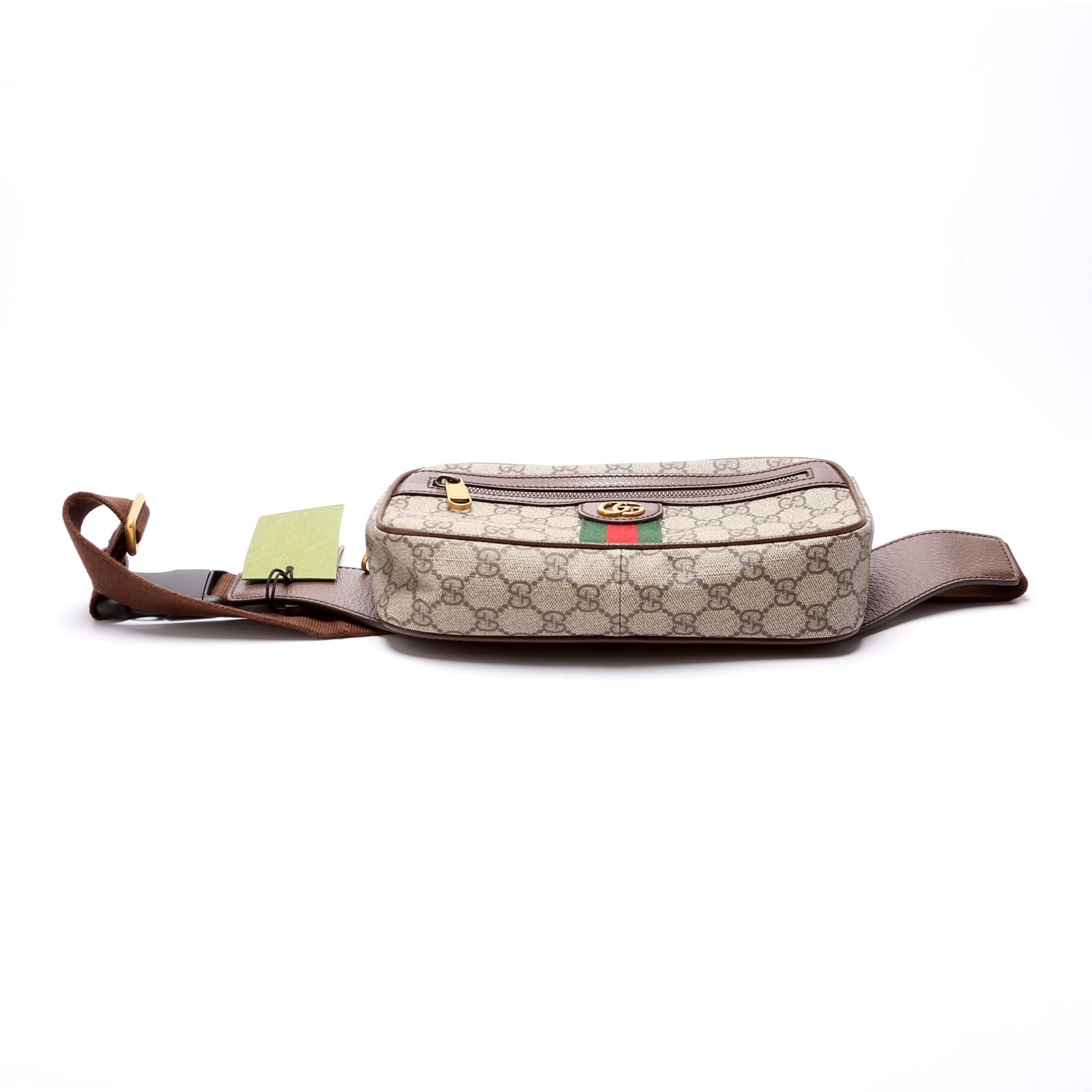 Gucci 574796 Ophidia GG Belt Brown Bag