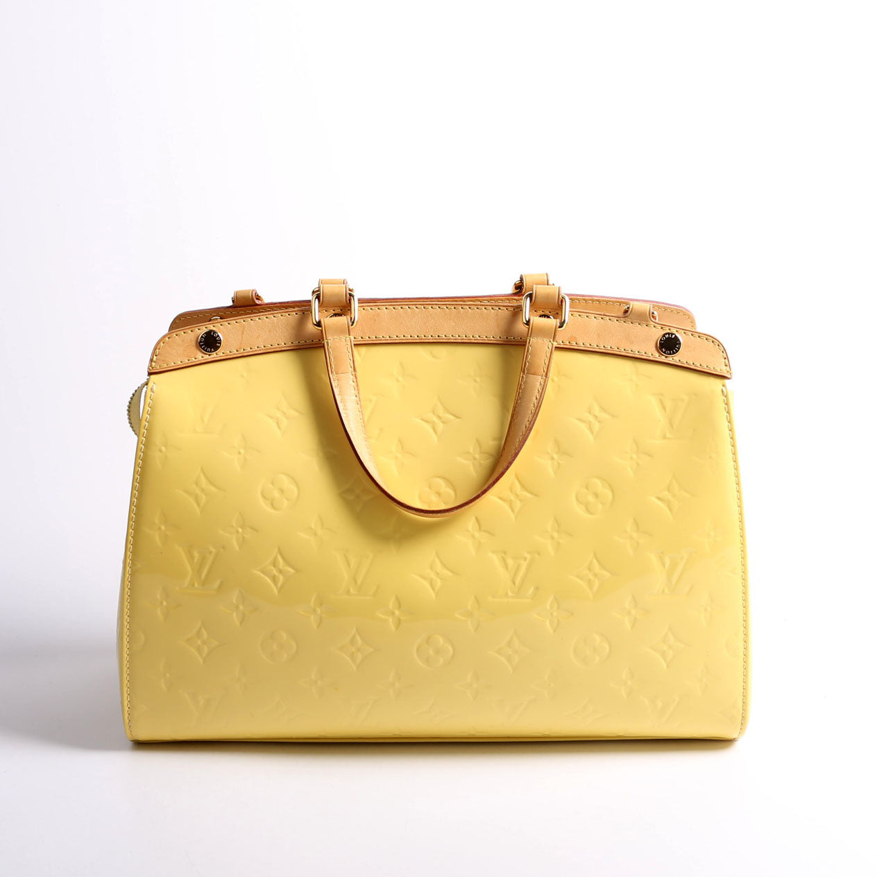 Louis Vuitton Brea MM Vernis Yellow