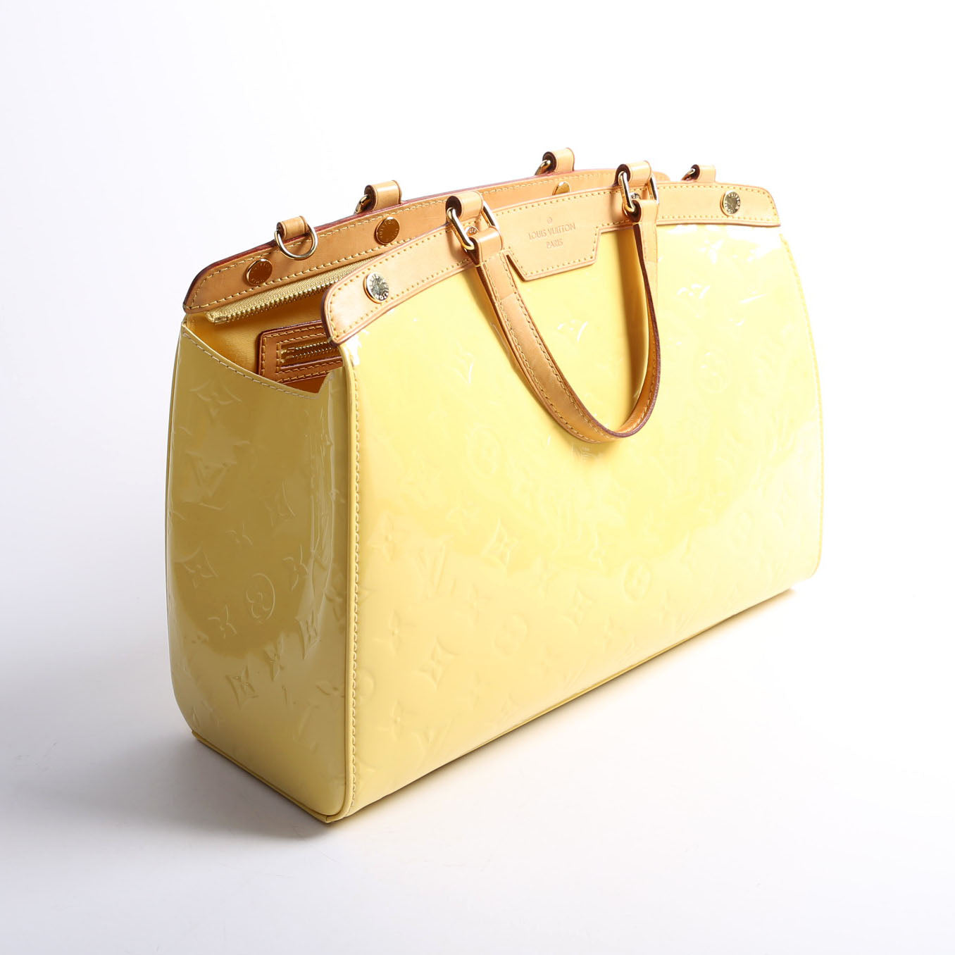 Louis Vuitton Brea MM Vernis Yellow