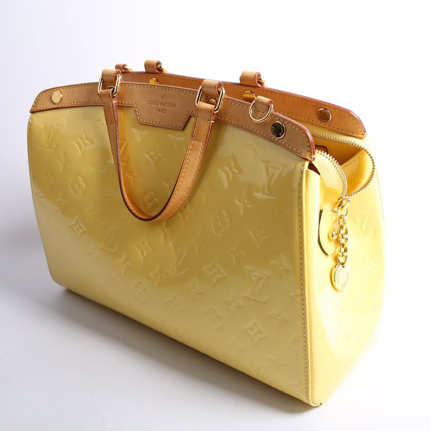 Louis Vuitton Brea MM Vernis Yellow