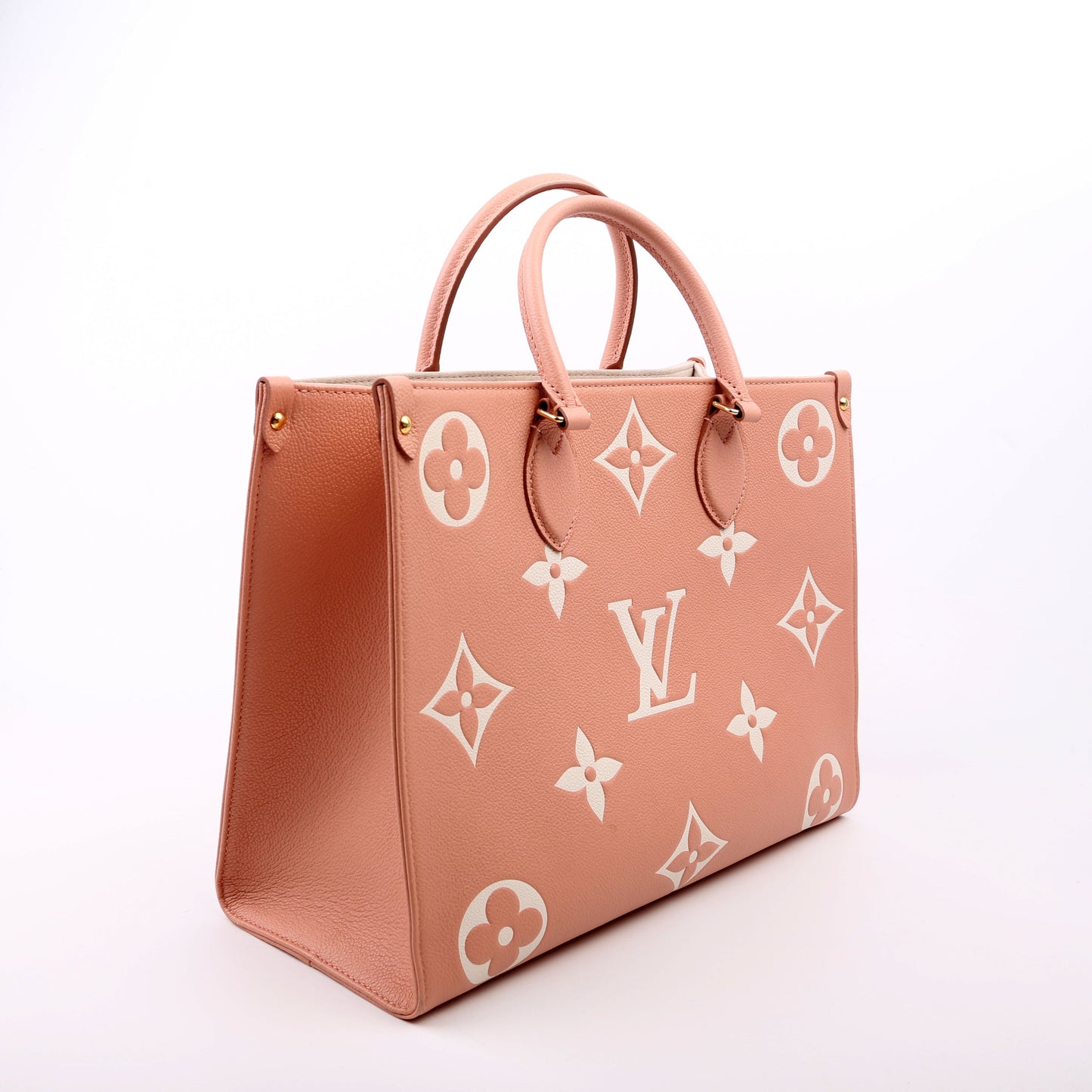 Louis Vuitton ONTHEGO MM Bicolor Empreinte Giant Monogram Pink