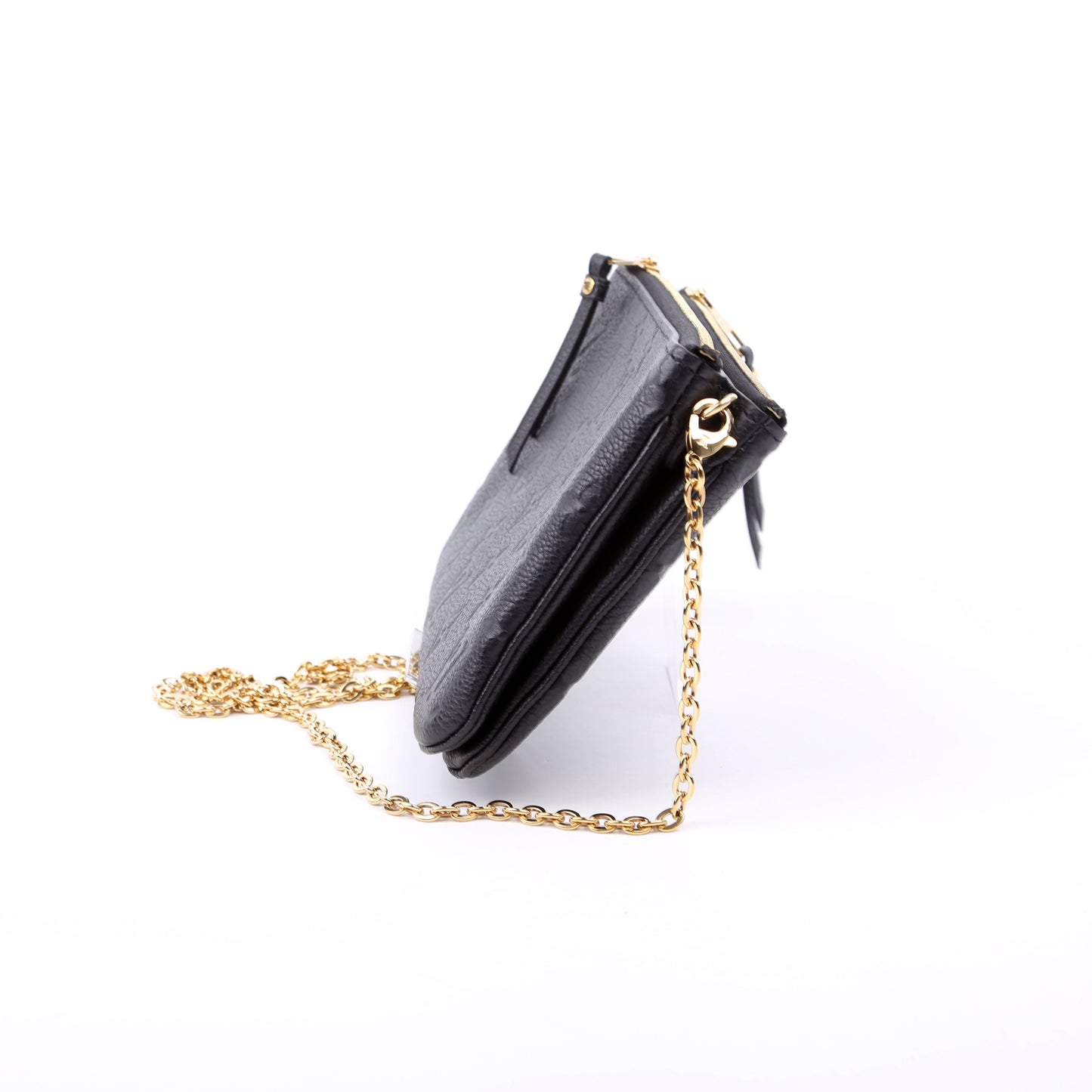 Louis Vuitton Double Zip Pochette Empreinte Black