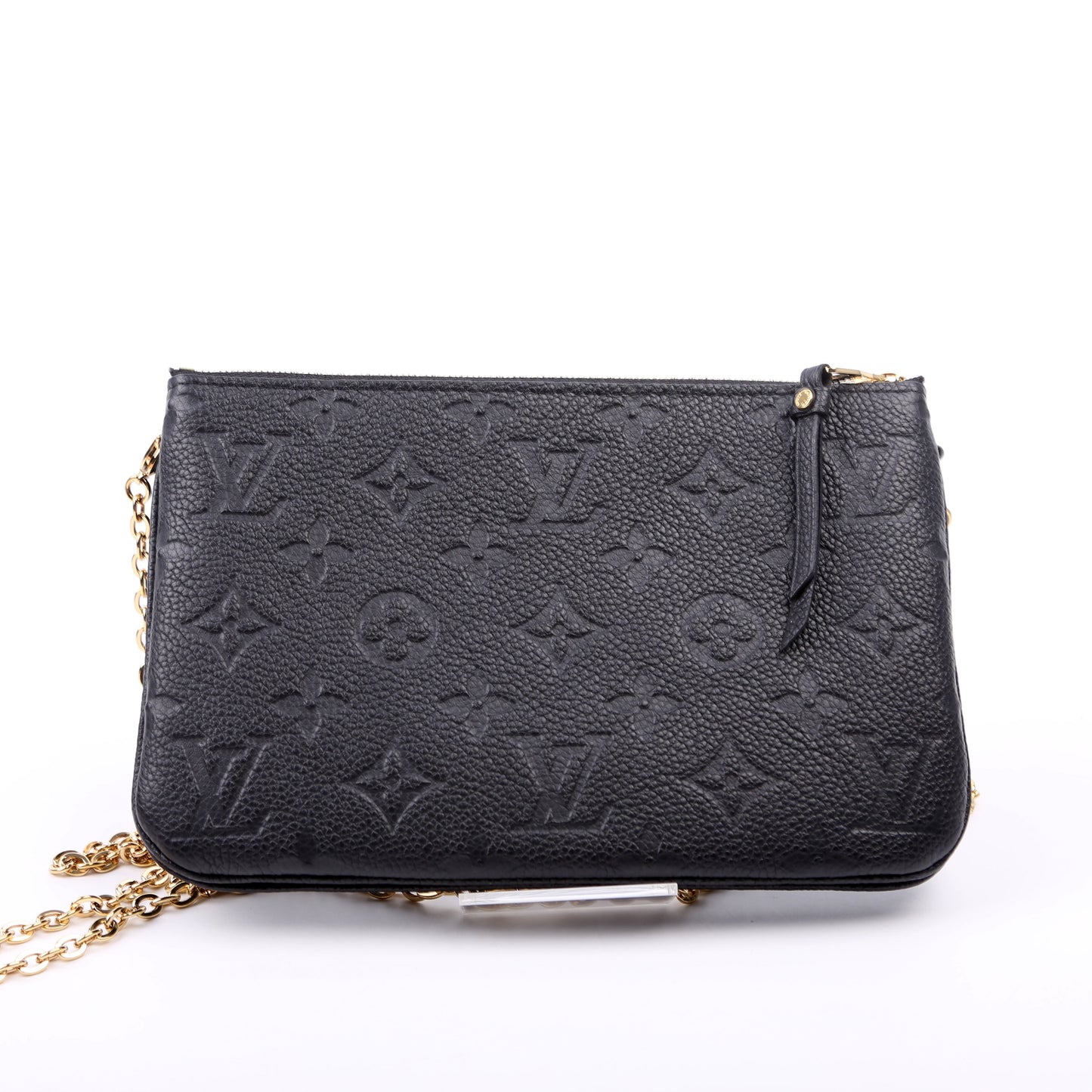 Louis Vuitton Double Zip Pochette Empreinte Black