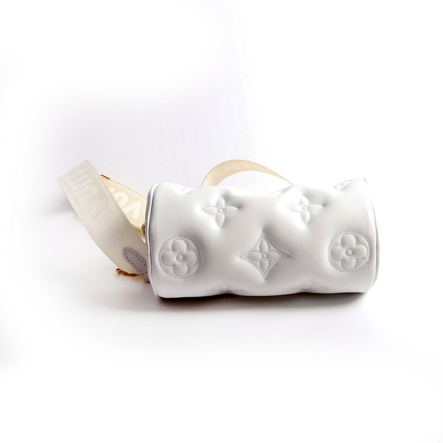 Louis Vuitton Papillon BB Bubblegram Calfskin White