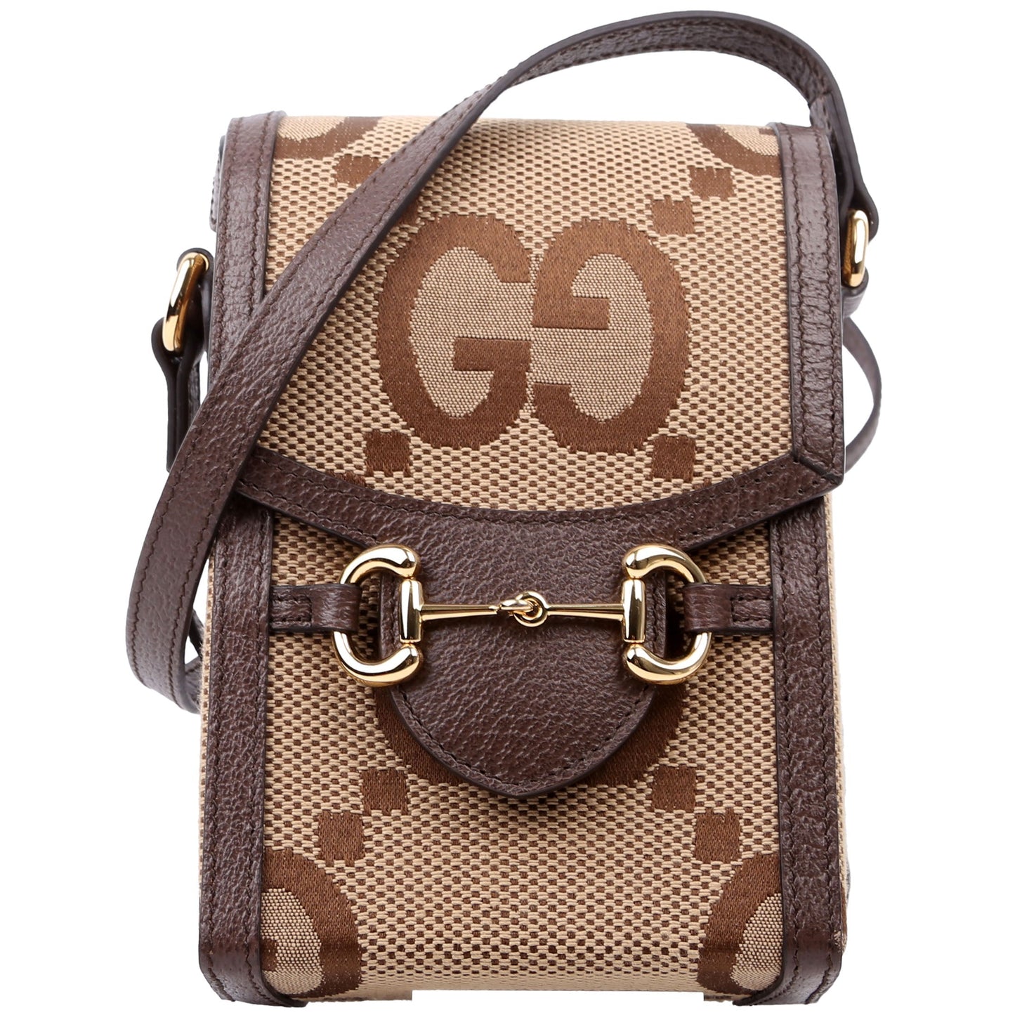 Gucci 625615 Horsebit 1955 Jumbo GG Canvas Mini Bag