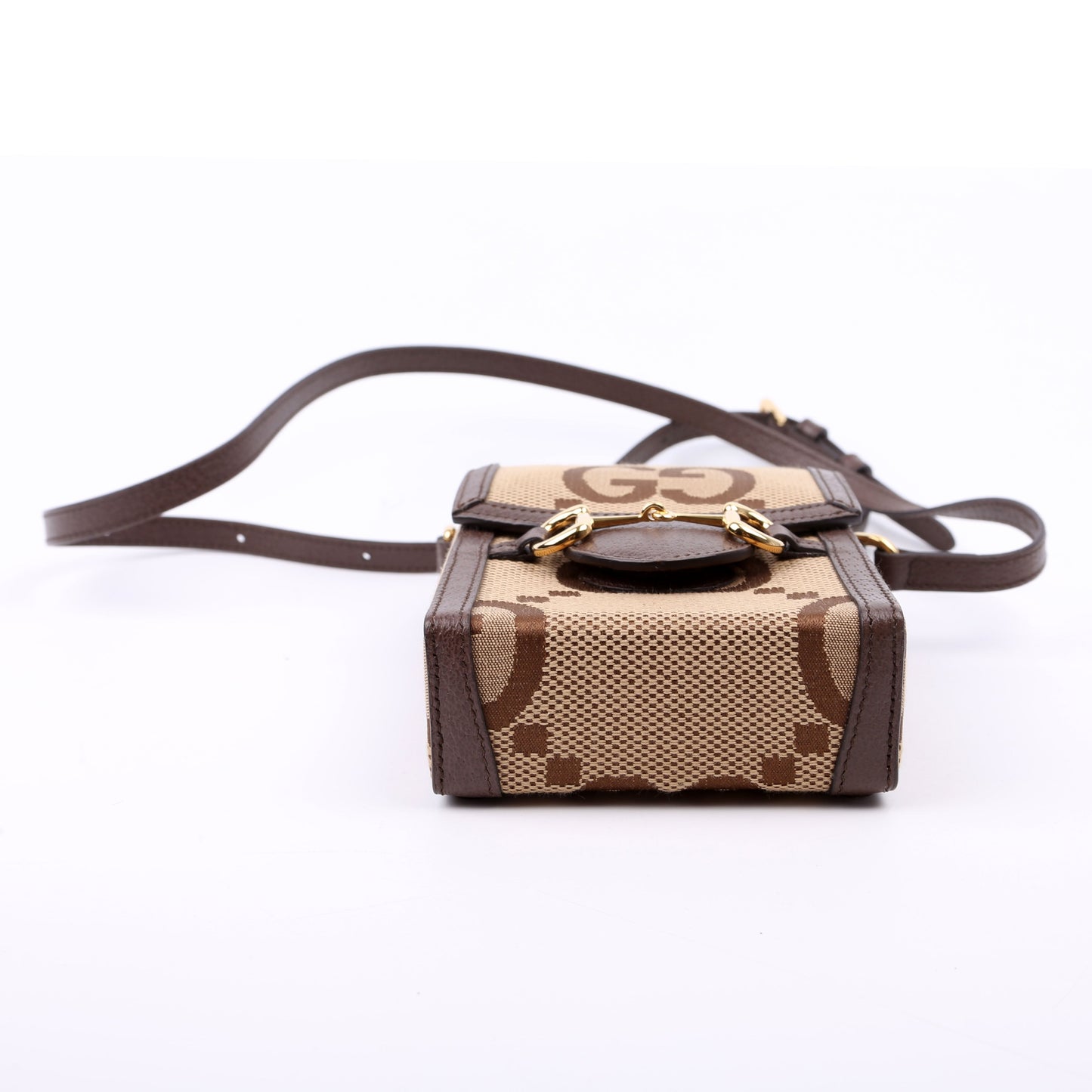 Gucci 625615 Horsebit 1955 Jumbo GG Canvas Mini Bag