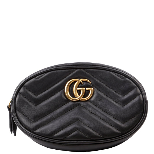 Gucci 476434 Marmont Belt Black Size 75 Bag