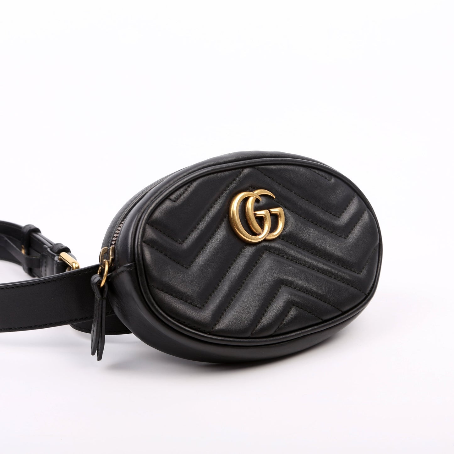Gucci 476434 Marmont Belt Black Size 75 Bag
