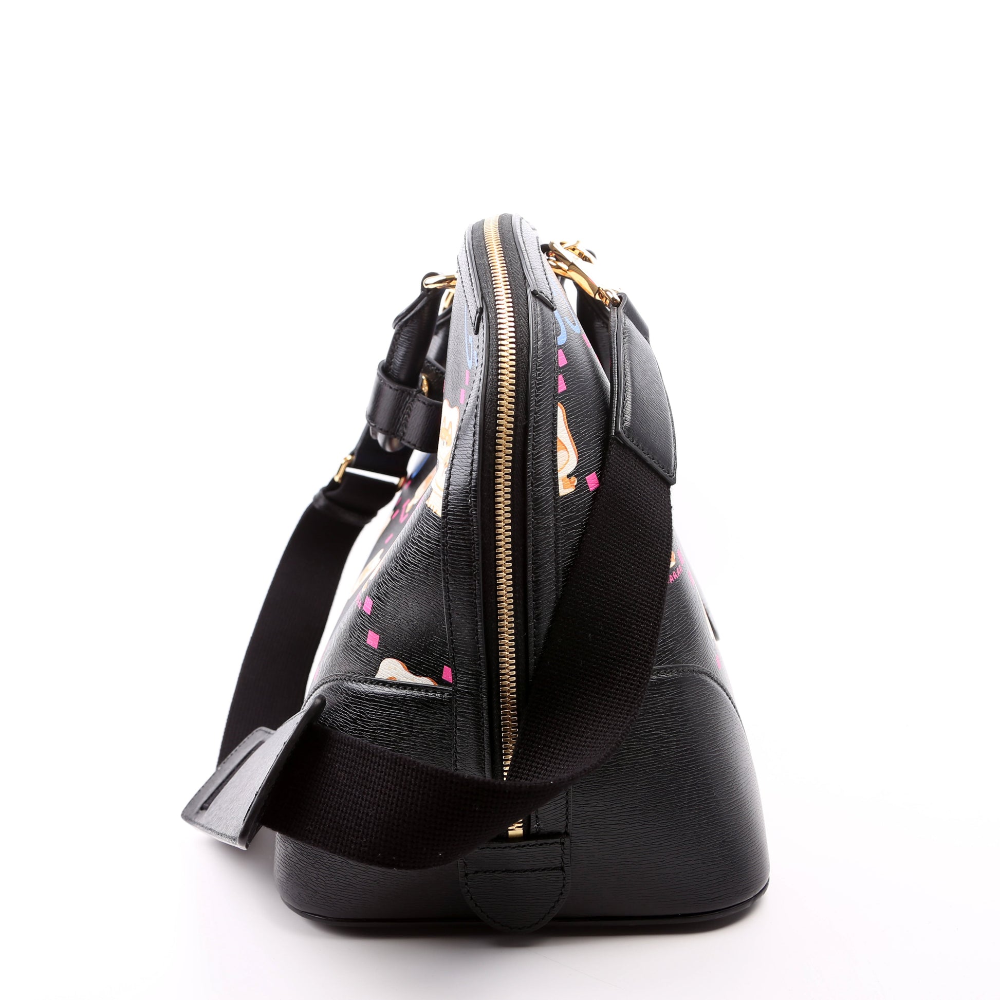 Gucci 739725 Dome Satchel Pikarar Black Bag