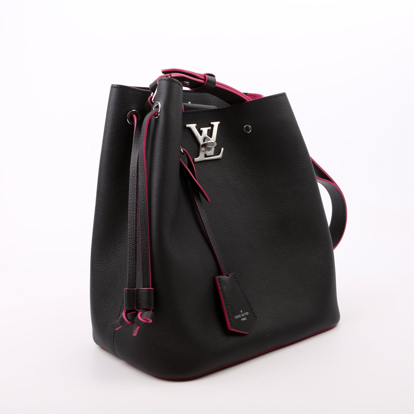 Louis Vuitton Lockme Bucket Bag Black/Pink