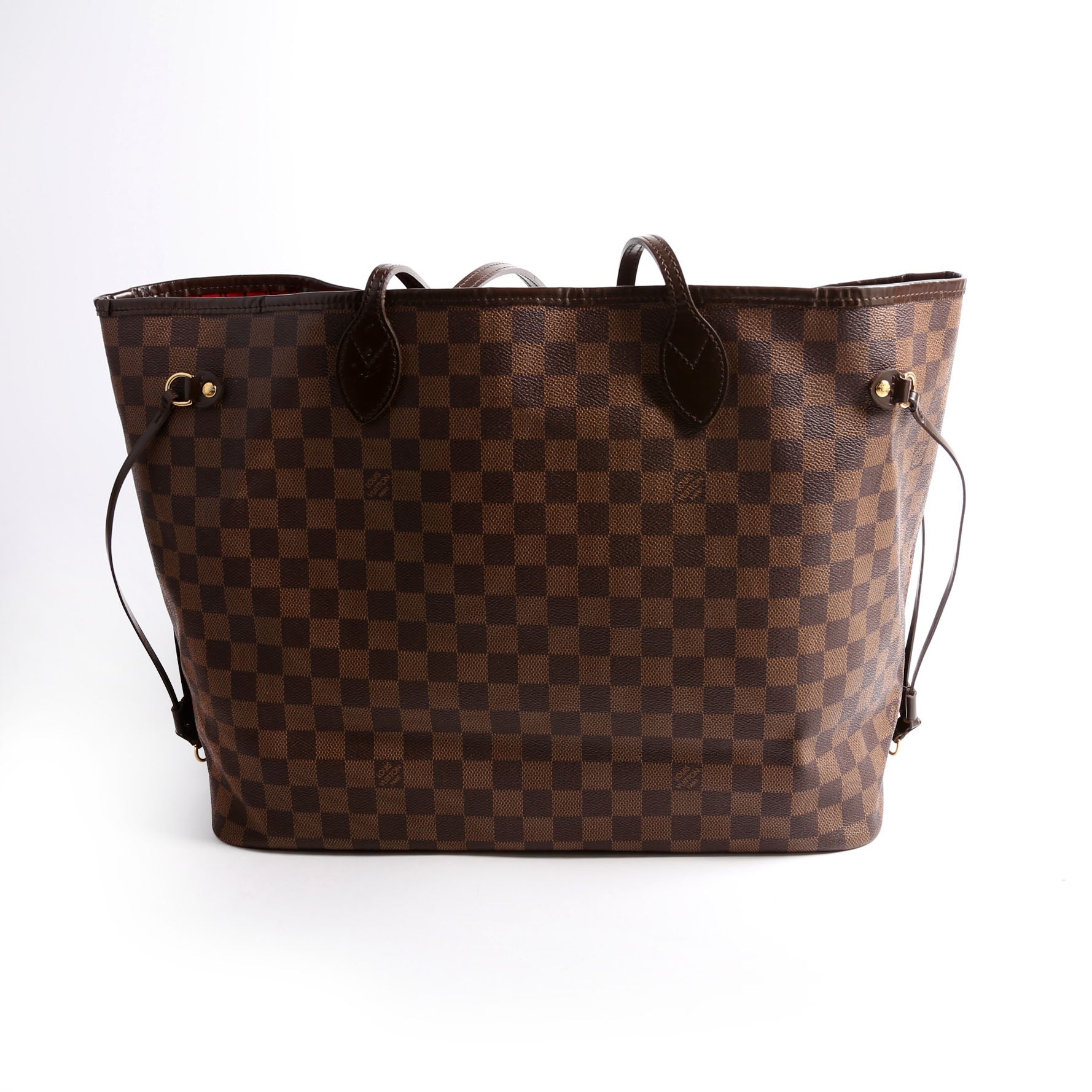 Luxury Women's Tote Bag | Louis Vuitton Neverfull GM Damier Ebene Red