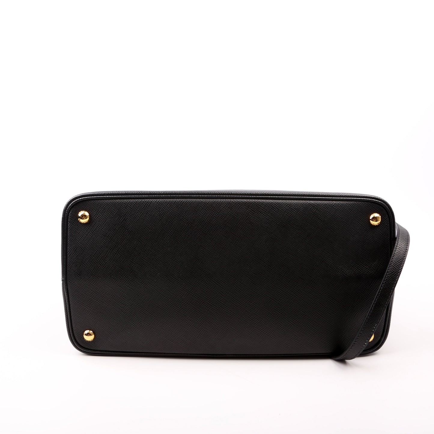 Prada Saffiano Cuir Double Large Black Bag