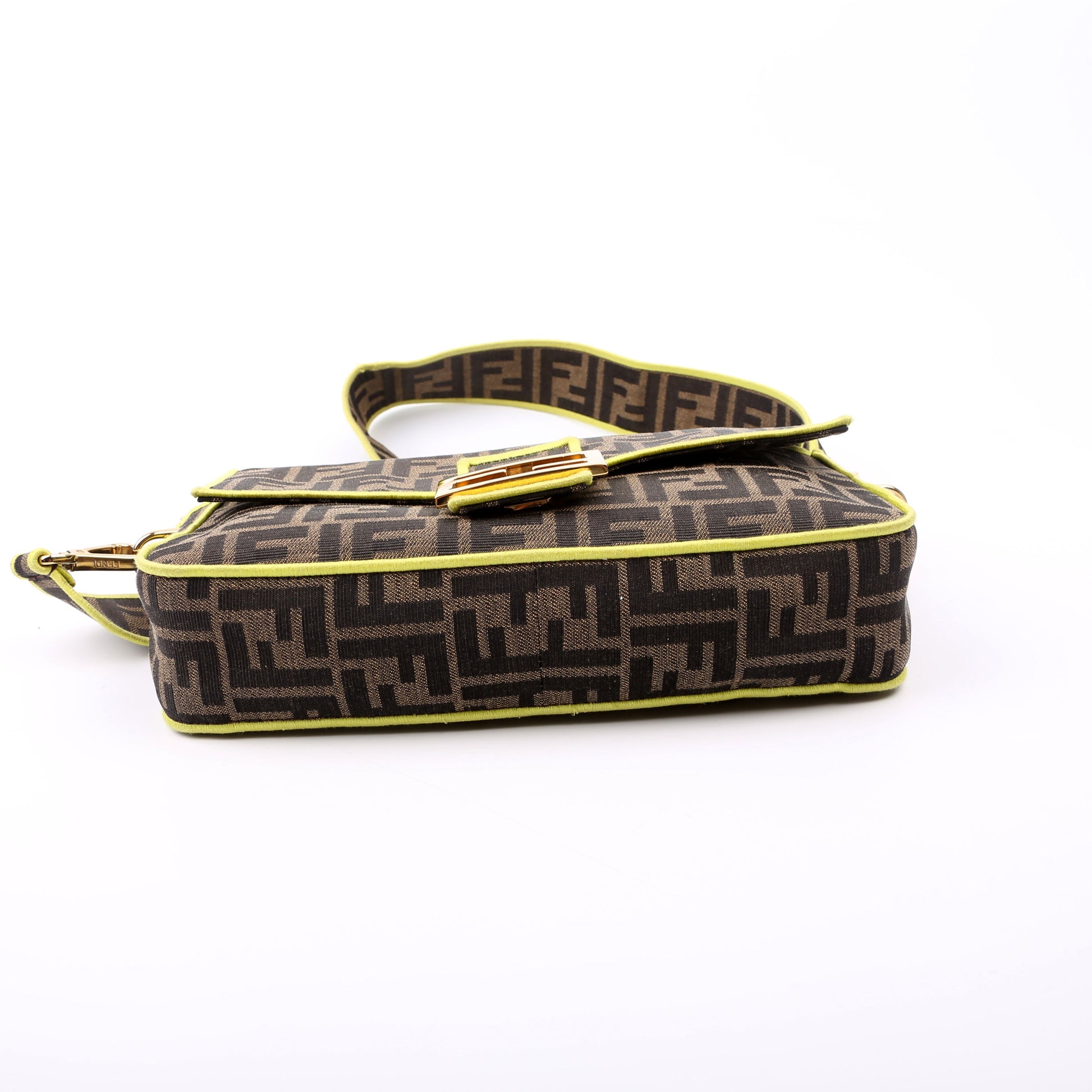Fendi FF Jacquarduette Brown/Green Bag