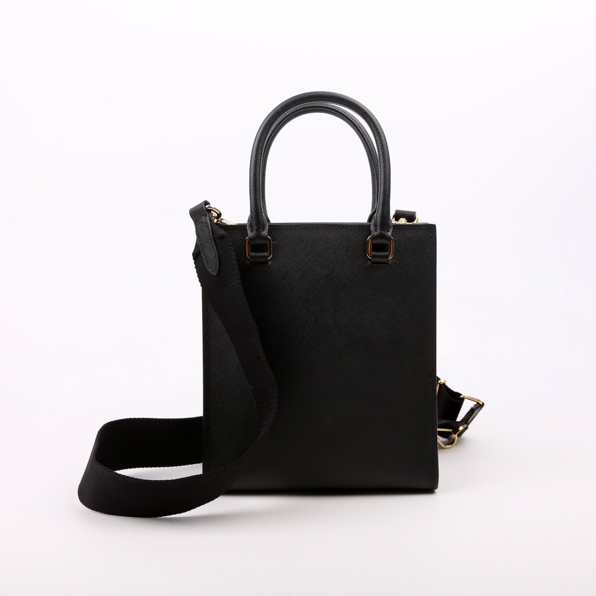Prada Saffiano Small HandBlack Bag