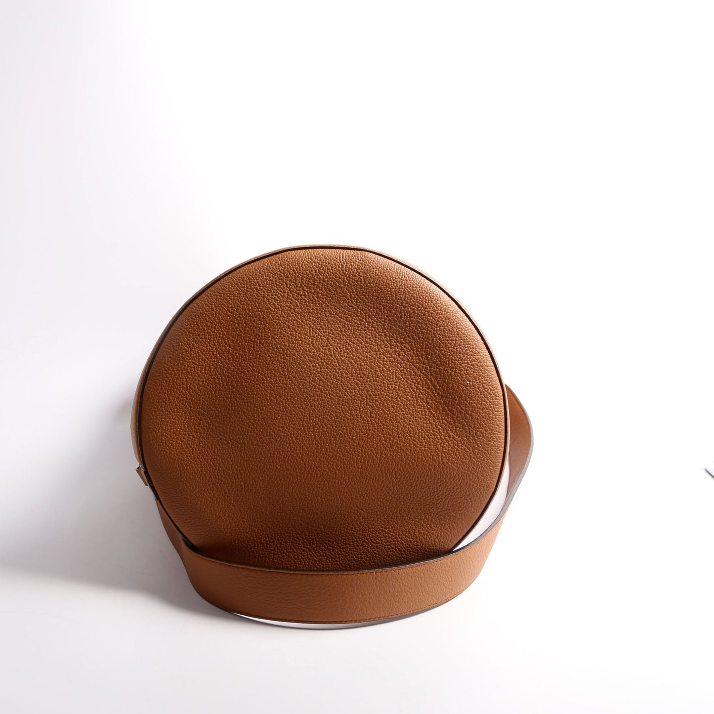 Fendi 7VA589 FF Zucca/Calfskin Step Out Bucket Brown Bag