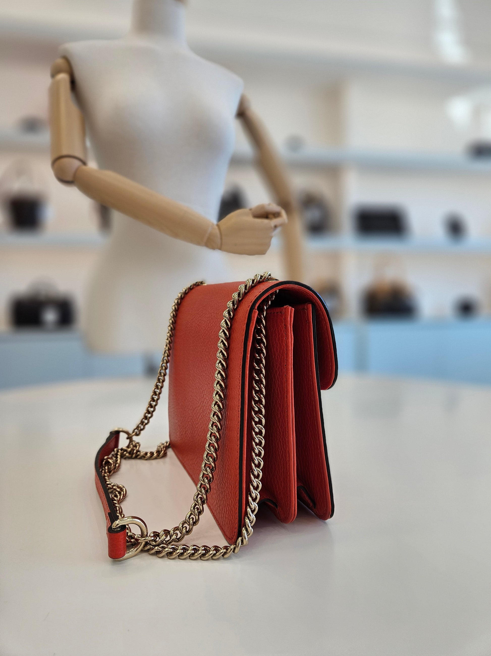 Gucci Chain Leather Crossbody
