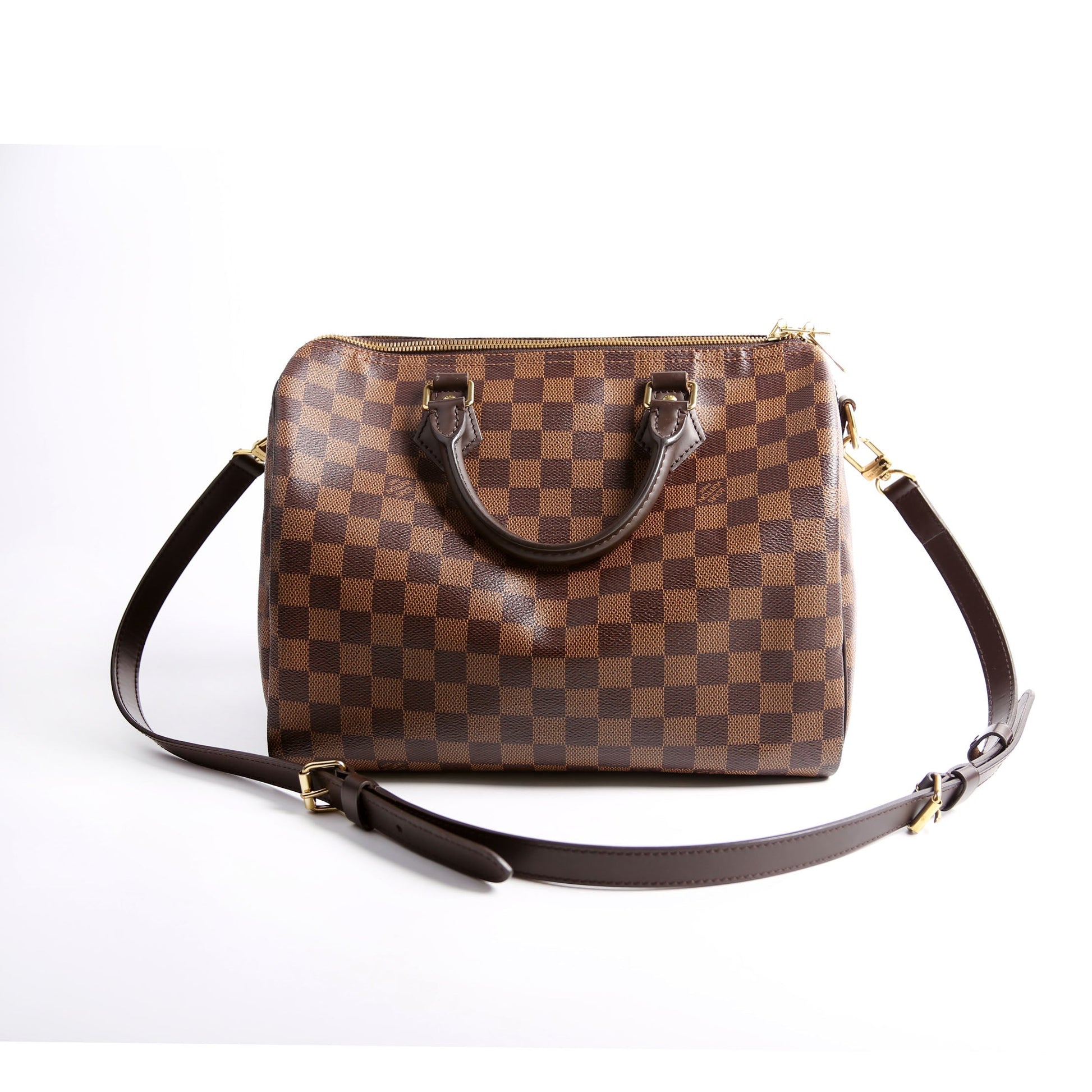 Louis Vuitton Speedy 30 Bandouliere Damier Ebene