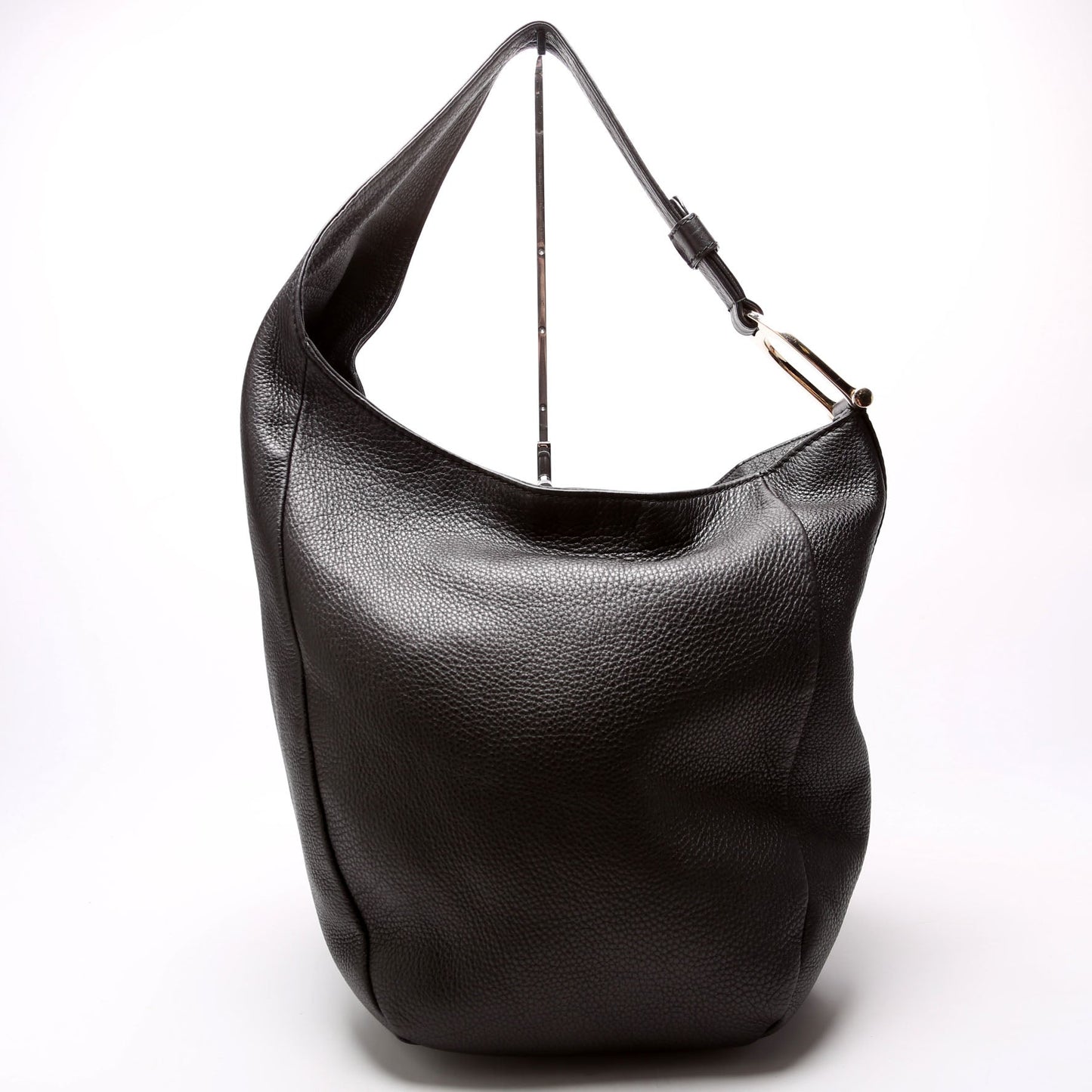 Gucci 257050 Greenwich Leather One Shoulder Black Bag