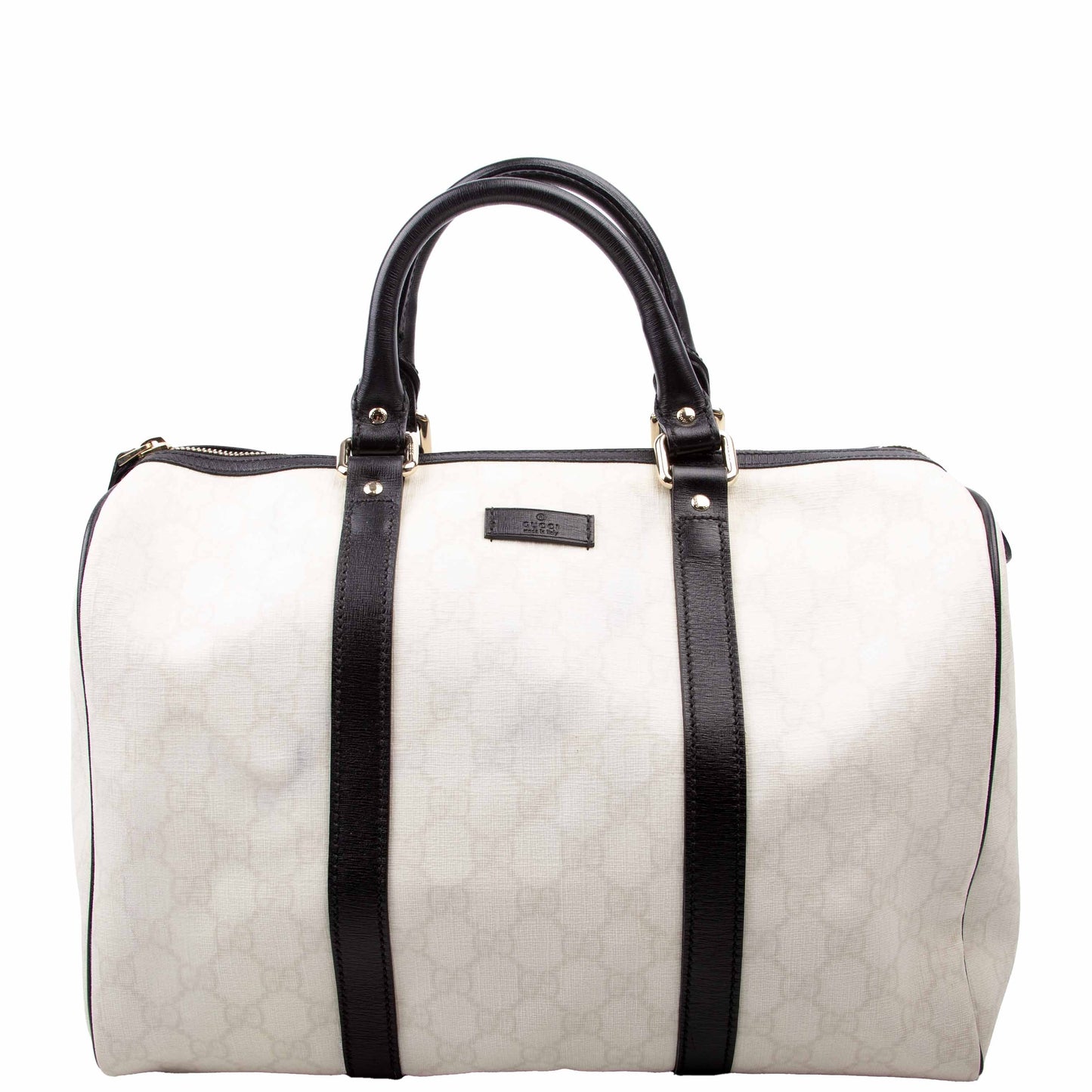 Gucci 193603 Joy Boston White/Black Bag