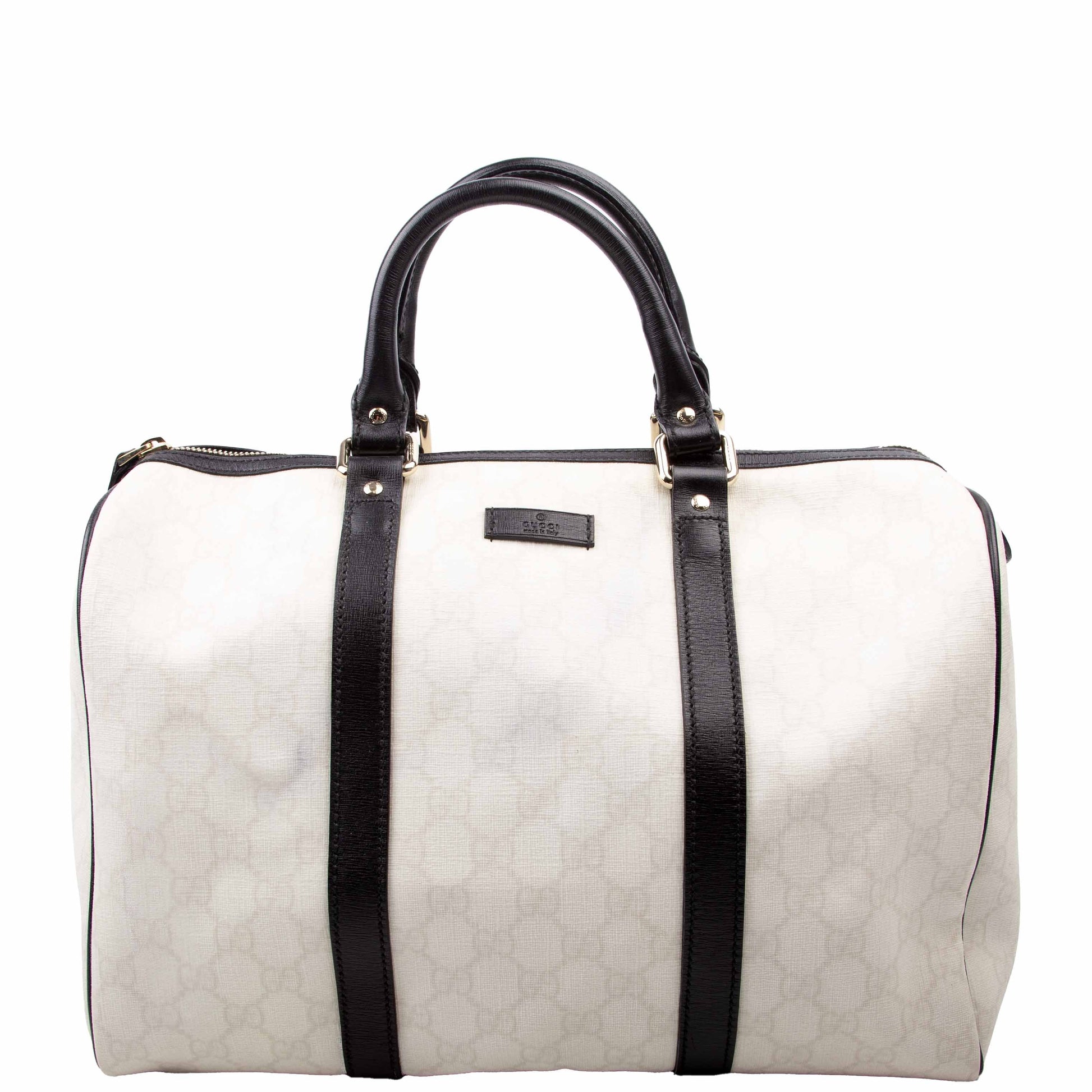 Gucci 193603 Joy Boston White/Black Bag