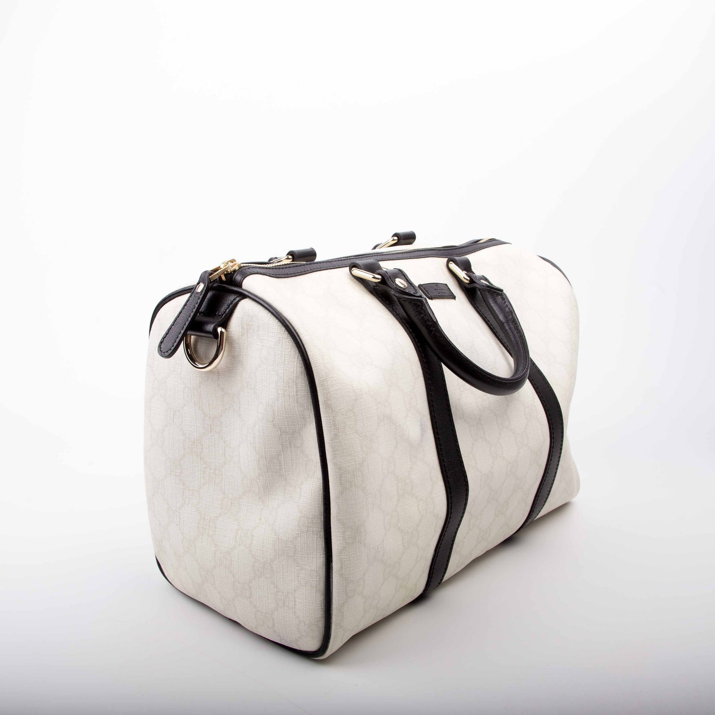 Gucci 193603 Joy Boston White/Black Bag