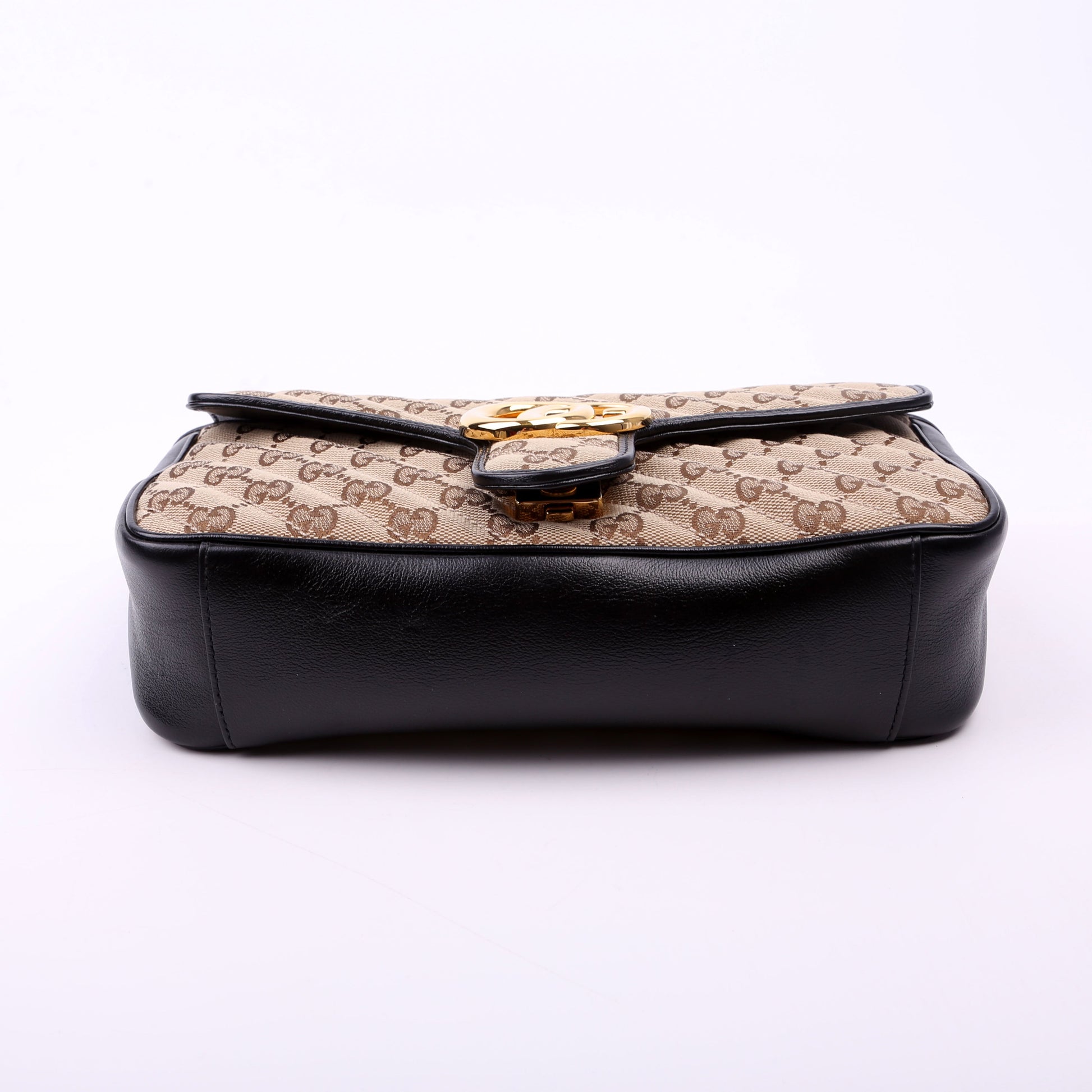 Gucci 443497 Marmont GG Canvas Shoulder Small Flap Bag