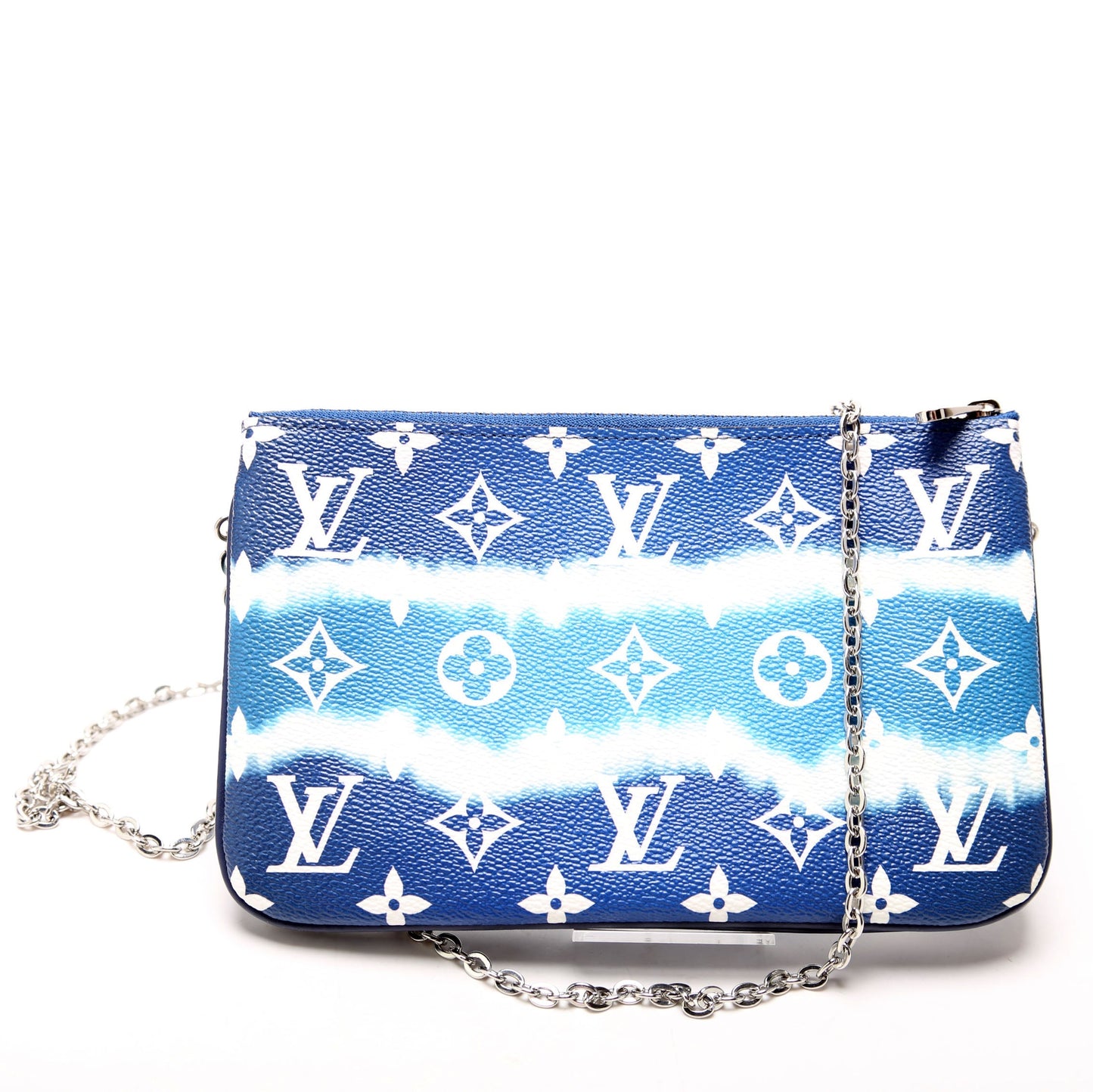 Louis Vuitton Double Zip Pochette Escale Blue