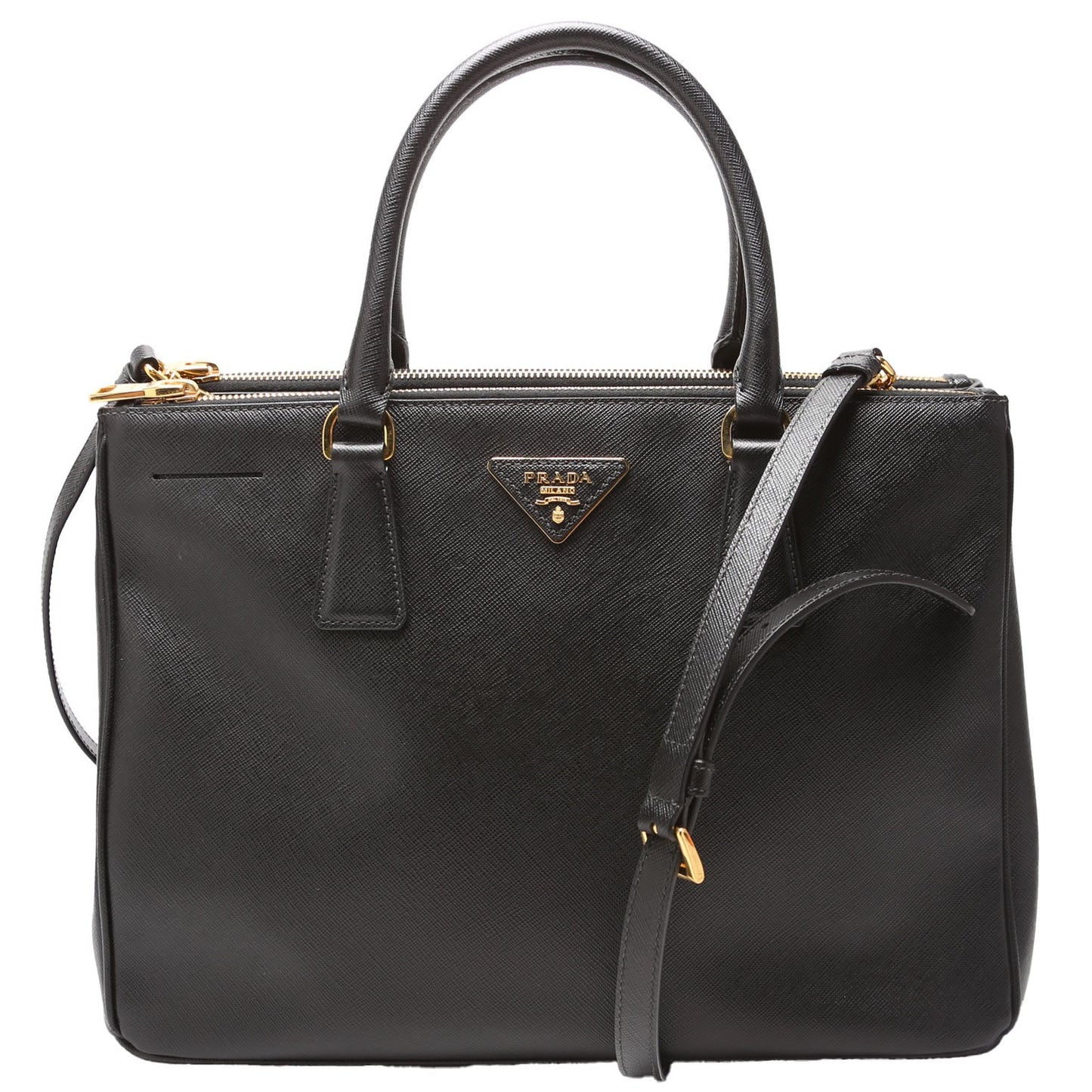Prada Saffiano Galleria Large Black Bag