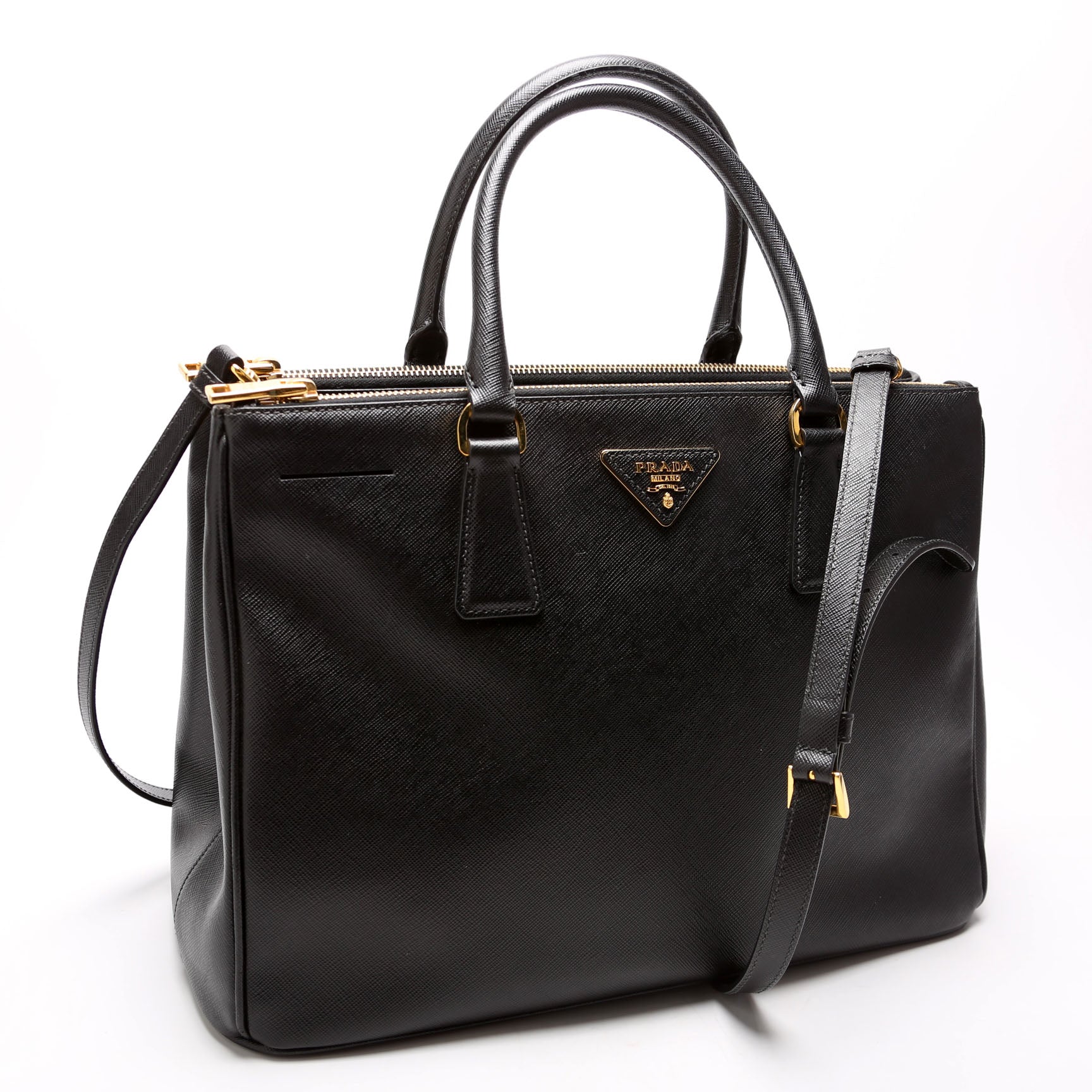 Prada Saffiano Galleria Large Black Bag