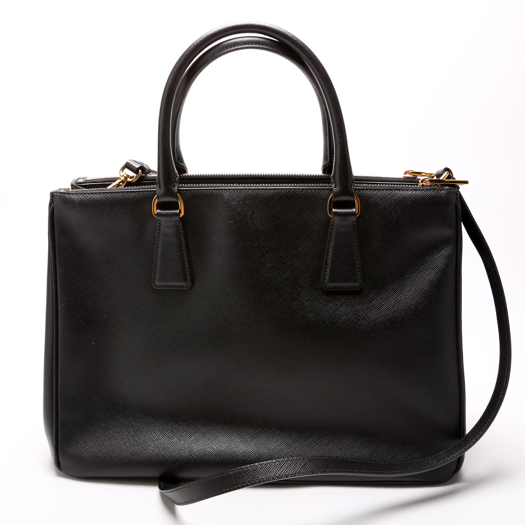 Prada Saffiano Galleria Large Black Bag