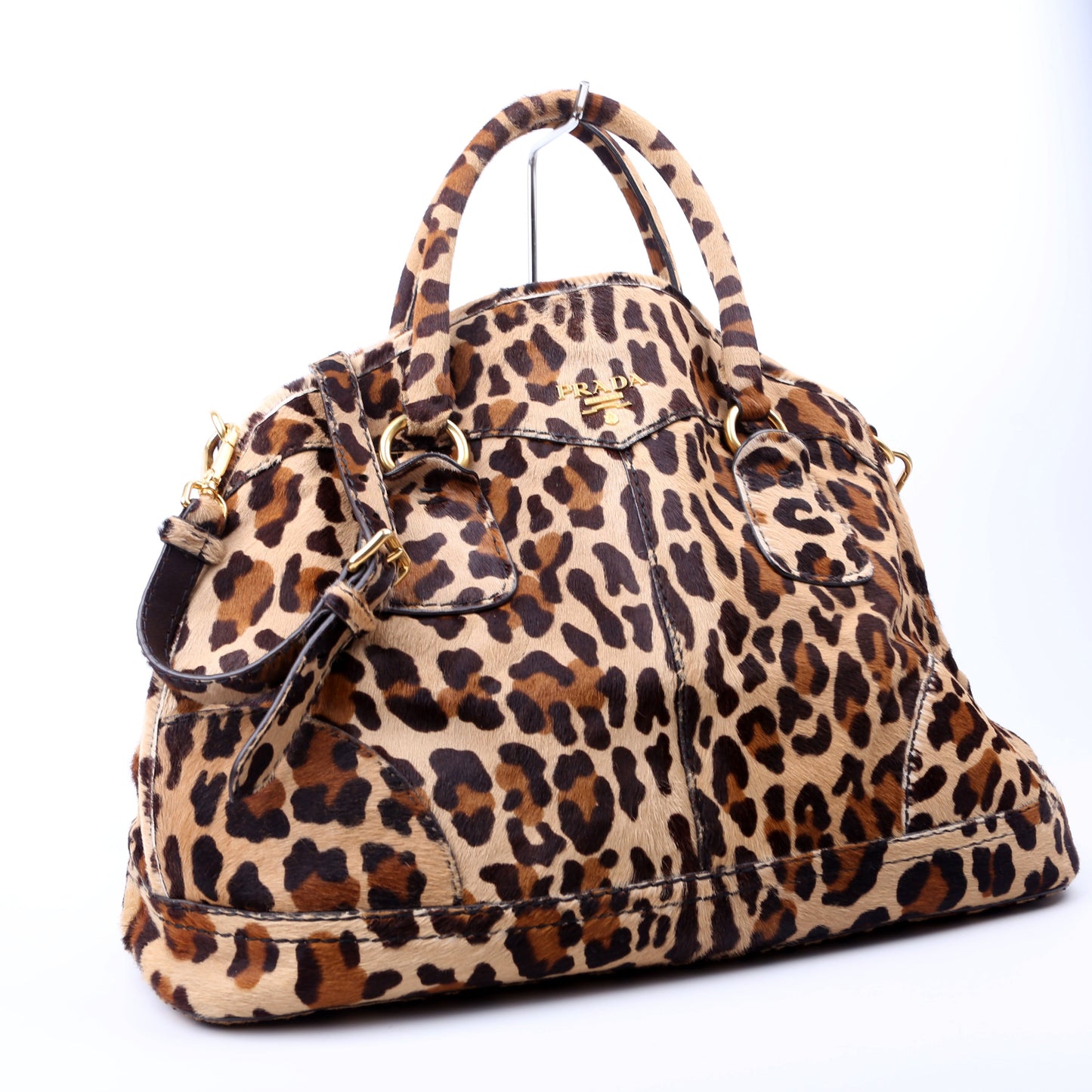 Prada Cavallino Pony Hair Bowler 2Way Bag