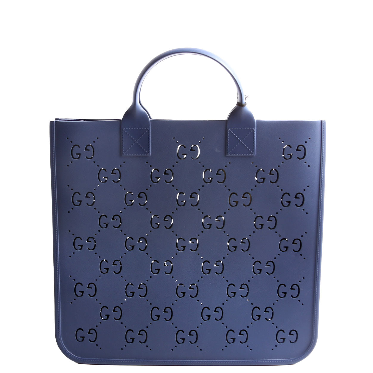 Gucci 679365 GG Rubber Child's Tote Blue Bag