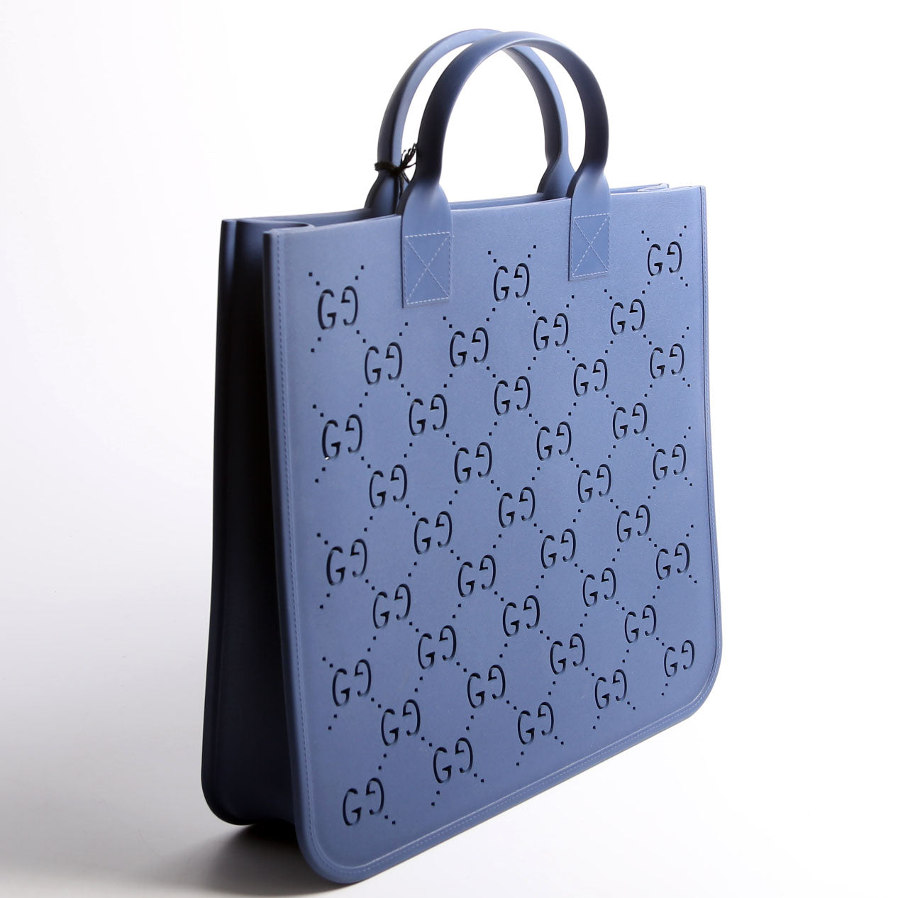 Gucci 679365 GG Rubber Child's Tote Blue Bag