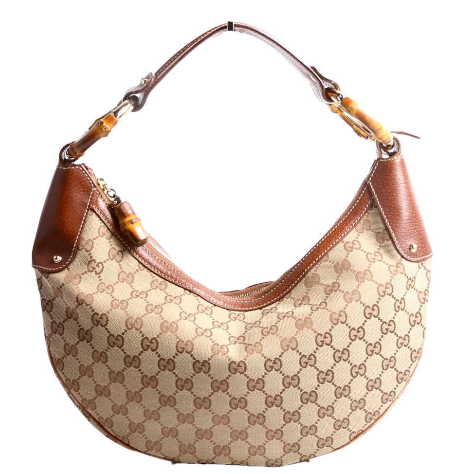 Gucci 137577 Bamboo Ring Hobo Bag