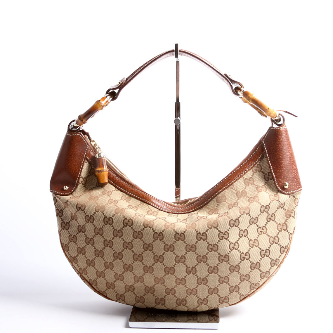 Gucci 137577 Bamboo Ring Hobo Bag
