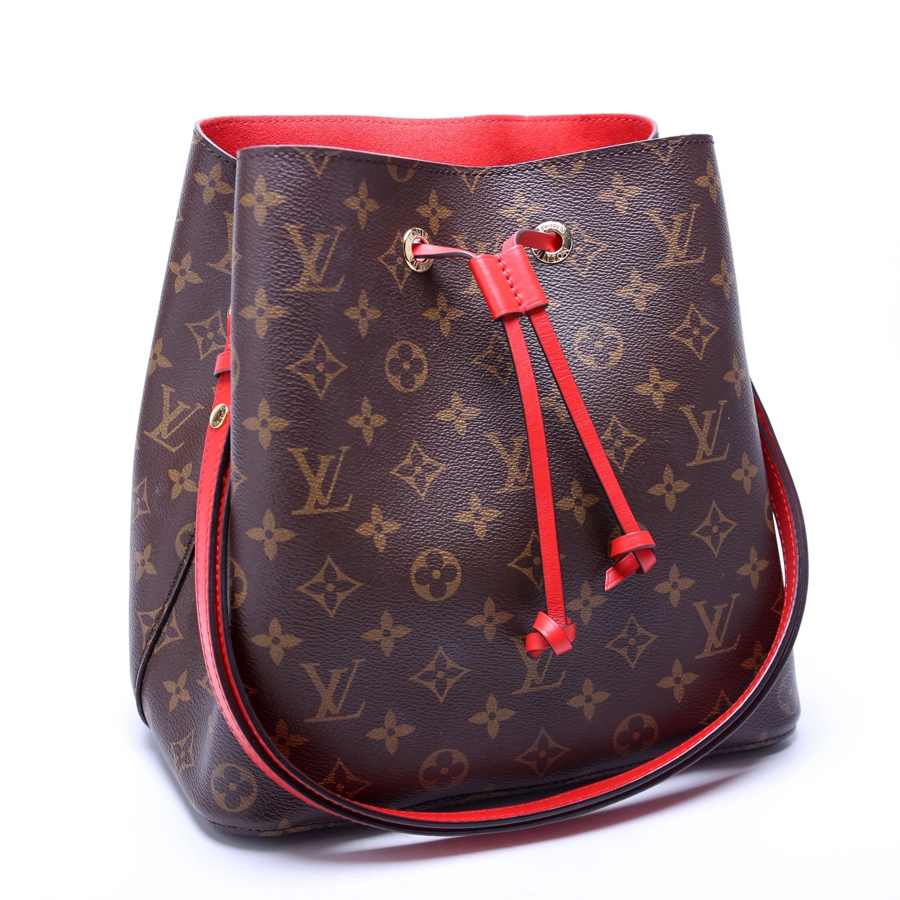 Luxury Women's Handbag | Louis Vuitton Neonoe Monogram Red