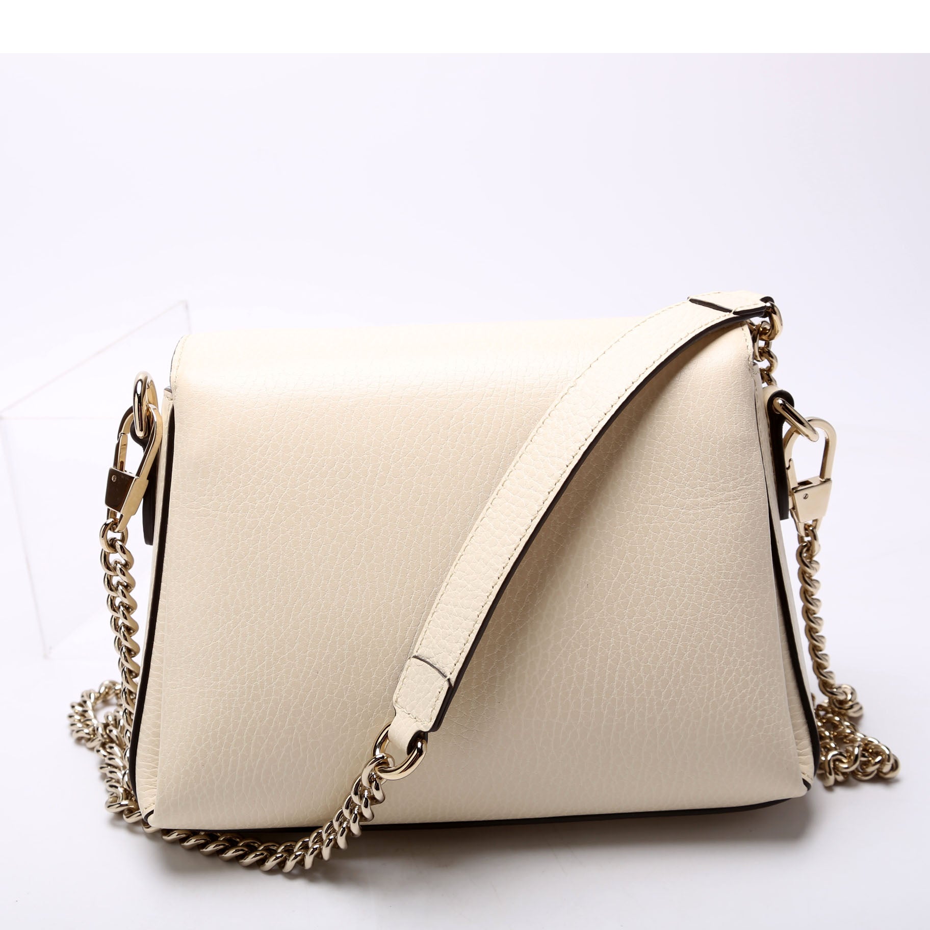 Gucci 607720 Interlocking Small Xbody White Bag