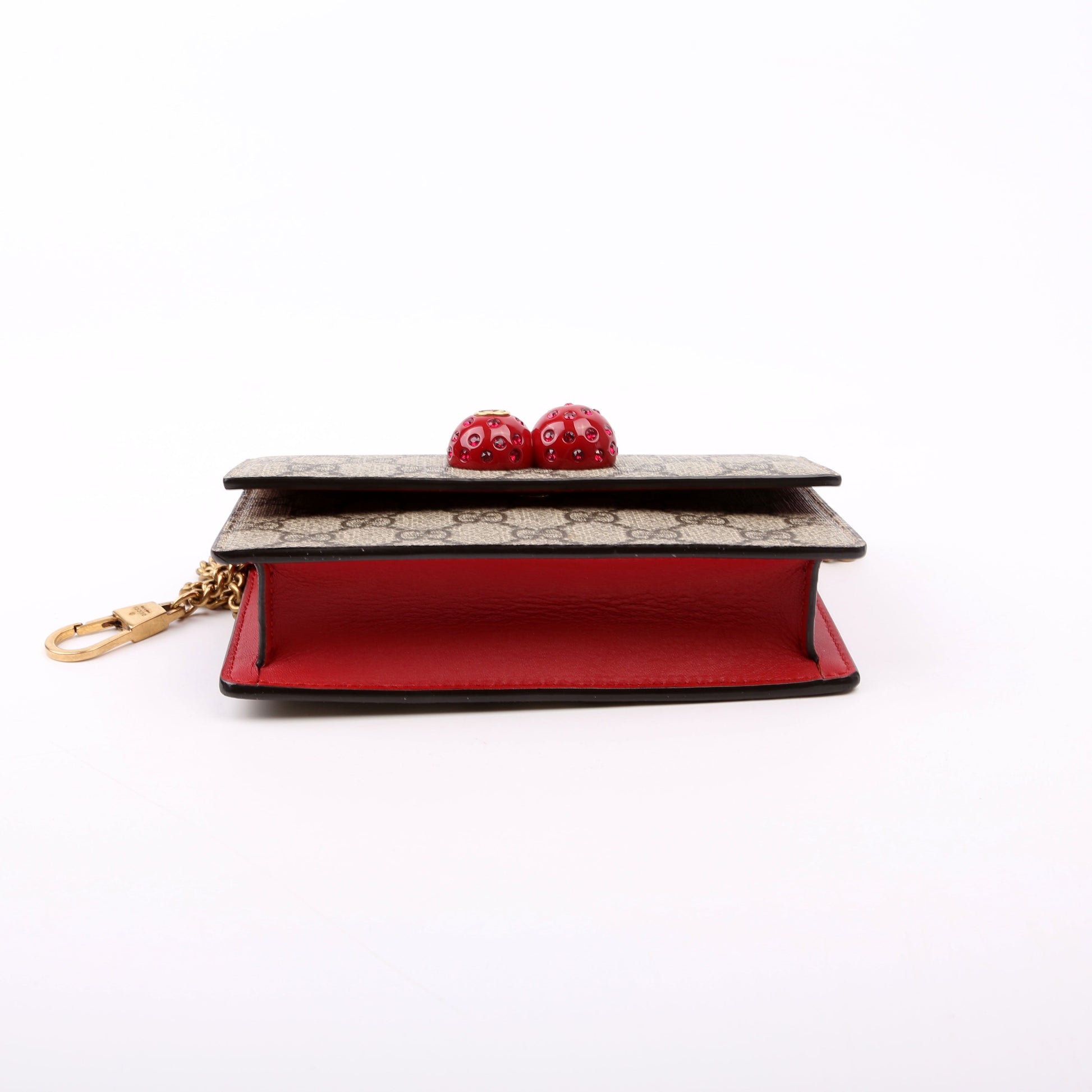 Gucci 481291 GG Supreme Cherries Mini Red Bag