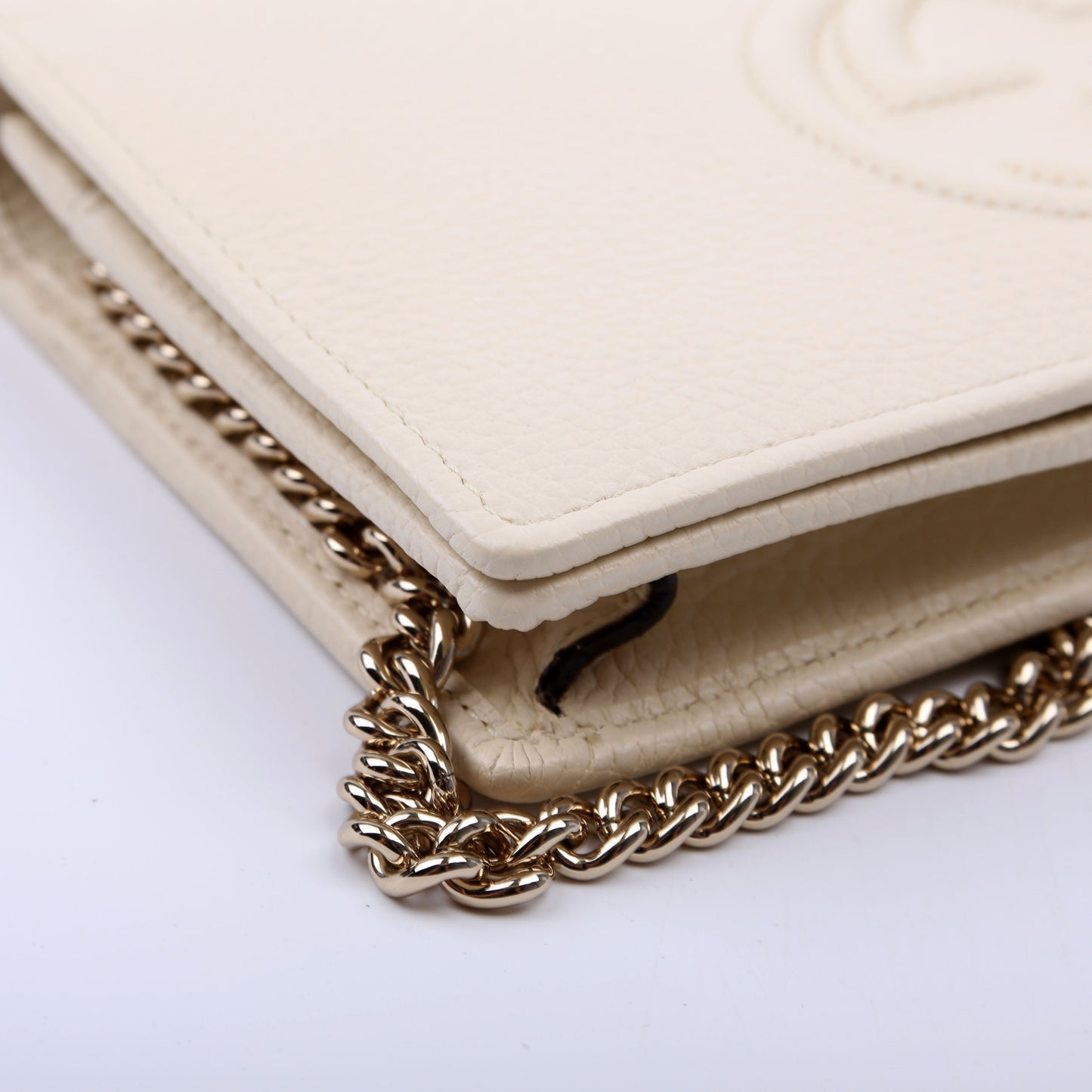 Gucci 598211 Soho WOC Cream Bag
