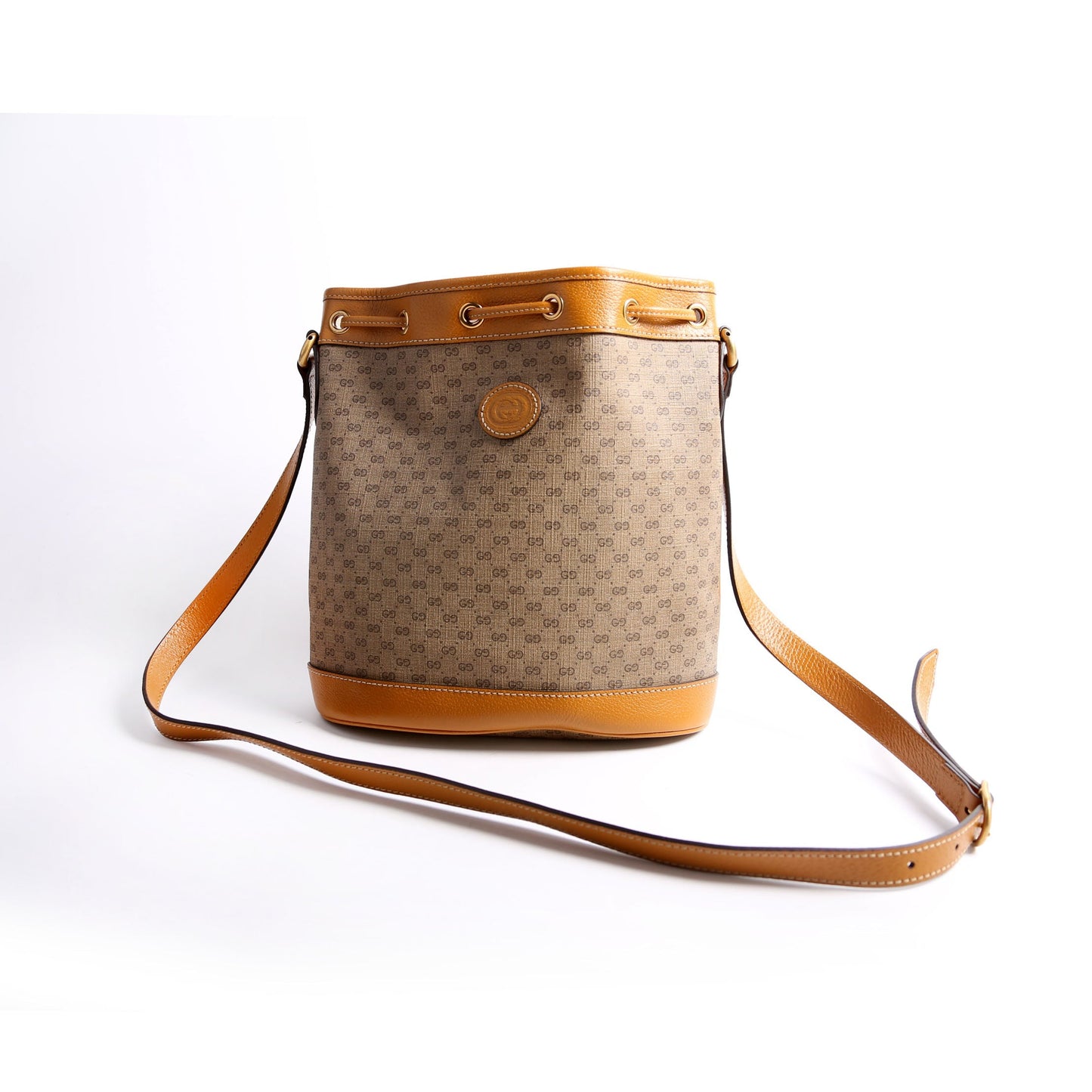 Gucci 602691 Disney Micro GG Bucket Brown Bag
