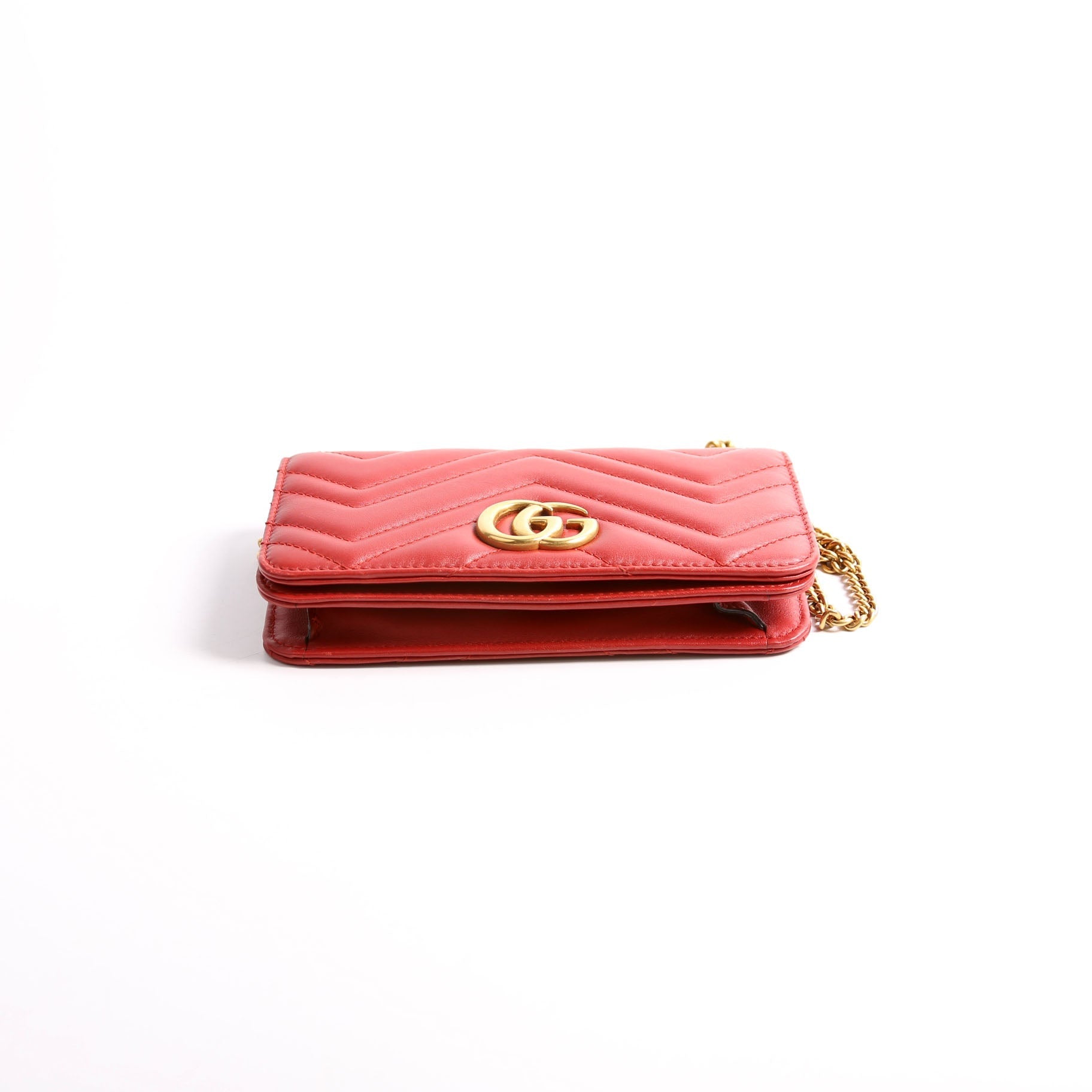 Gucci 488426 GG Marmont Mini Red Bag