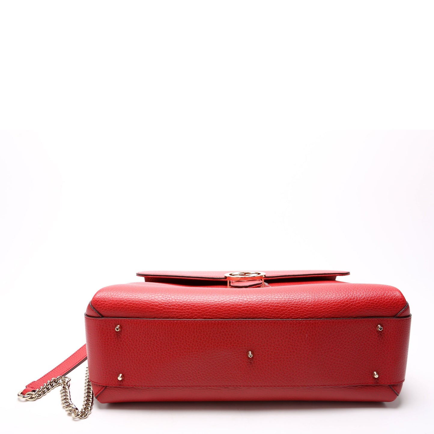 Gucci 510306 Large Interlocking GG Shoulder Red Bag