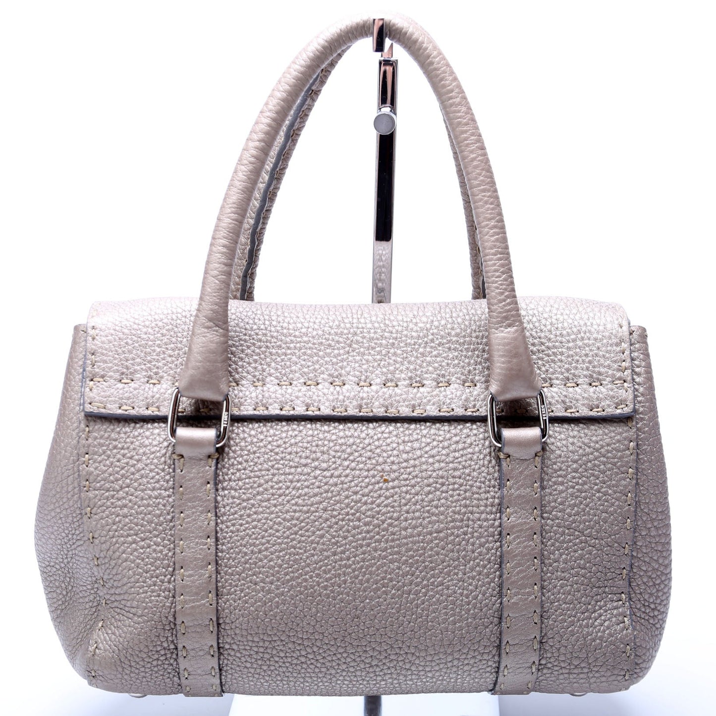 Fendi 8BR486 Selleria Mini Linda Handle Silver Bag