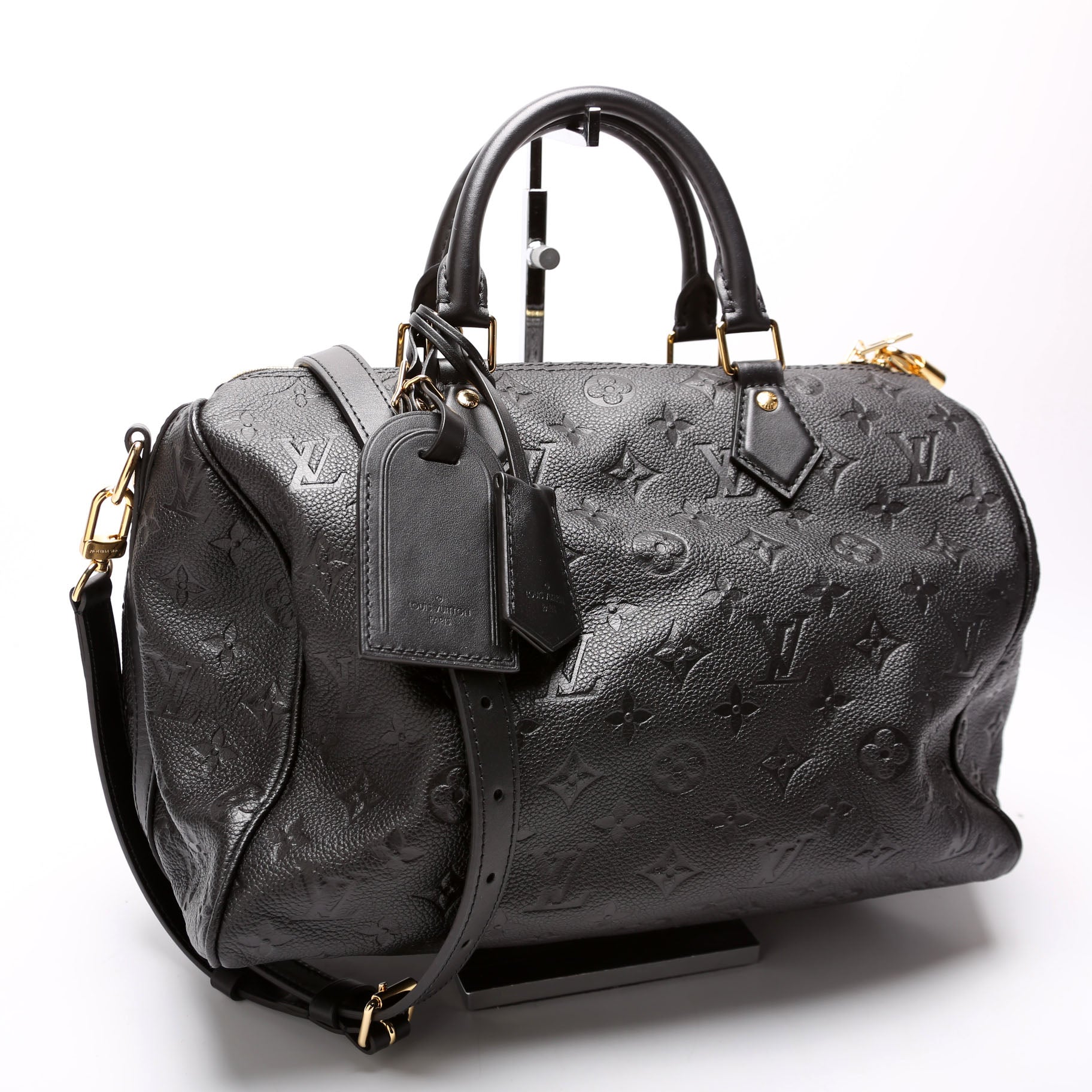 Louis Vuitton Soft Speedy 30 Empreinte Black