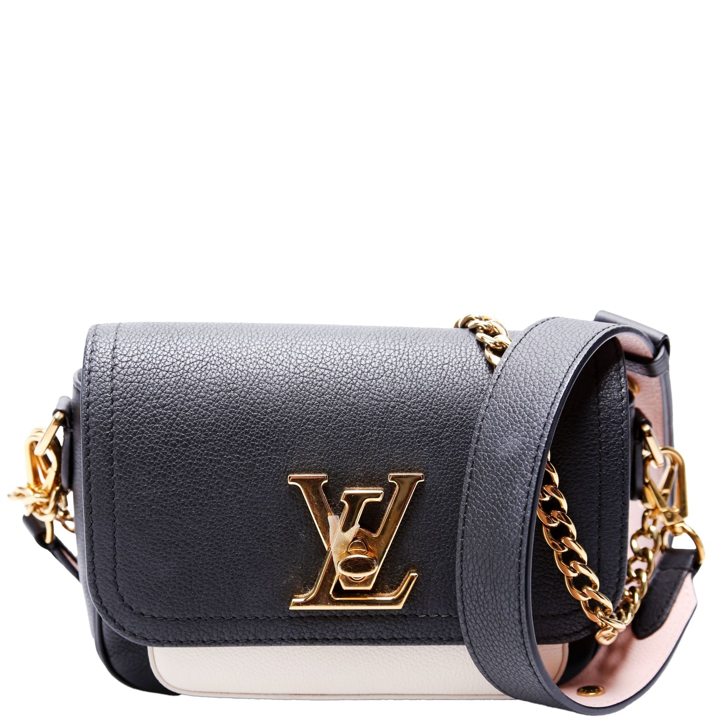 Louis Vuitton Lockme Tender Supple Calf Black and Cream