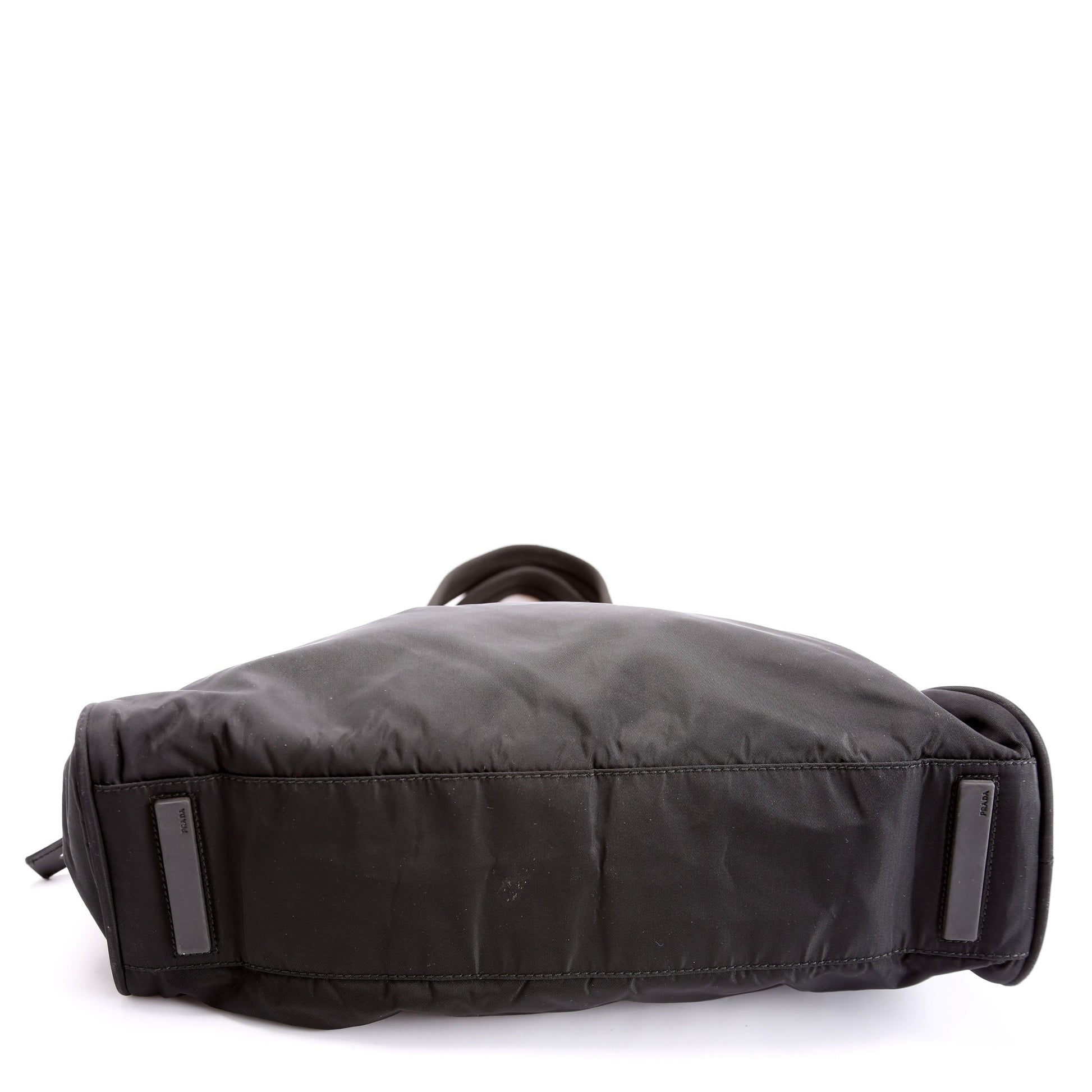 Prada Nylon Top Handle Black Bag