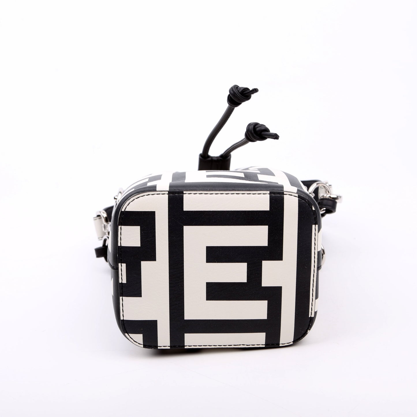 Fendi x Marc Jacobs Mon Tresor Mini Bucket Leather 8BS010 Black/White Bag